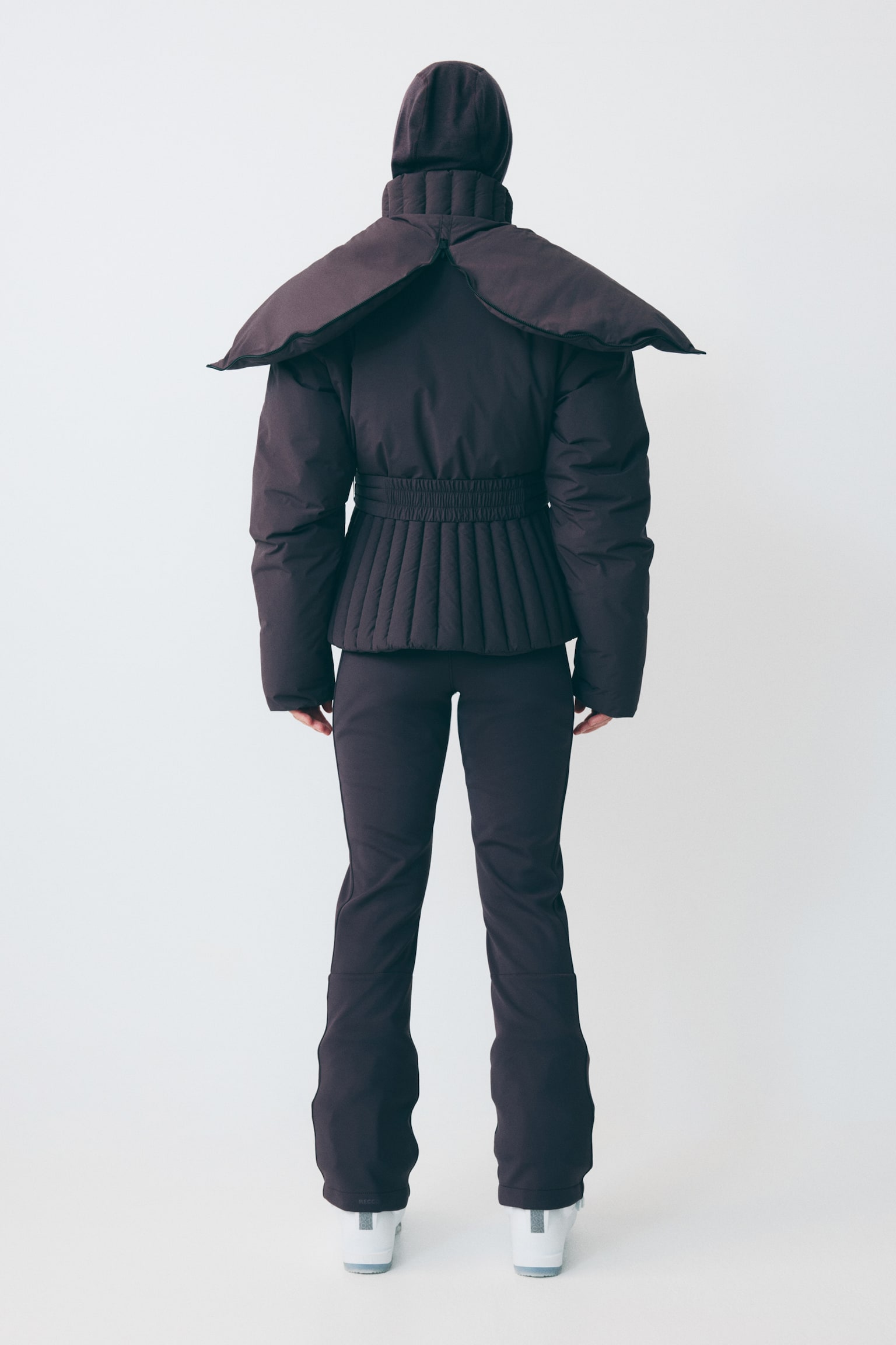 Padded ski jacket with ThermoMove™ - Aubergine purple/Black/Beige - 7