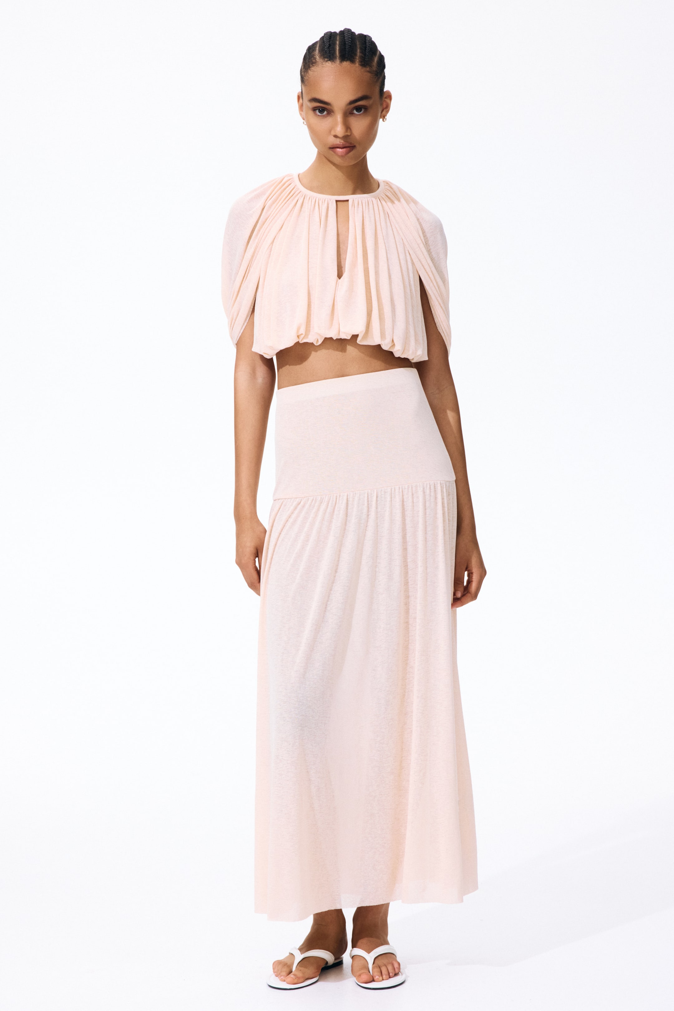 Fine-Knit Maxi Skirt