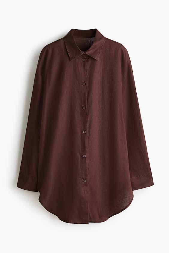 Женские рубашки H&M Linen Beach Shirt