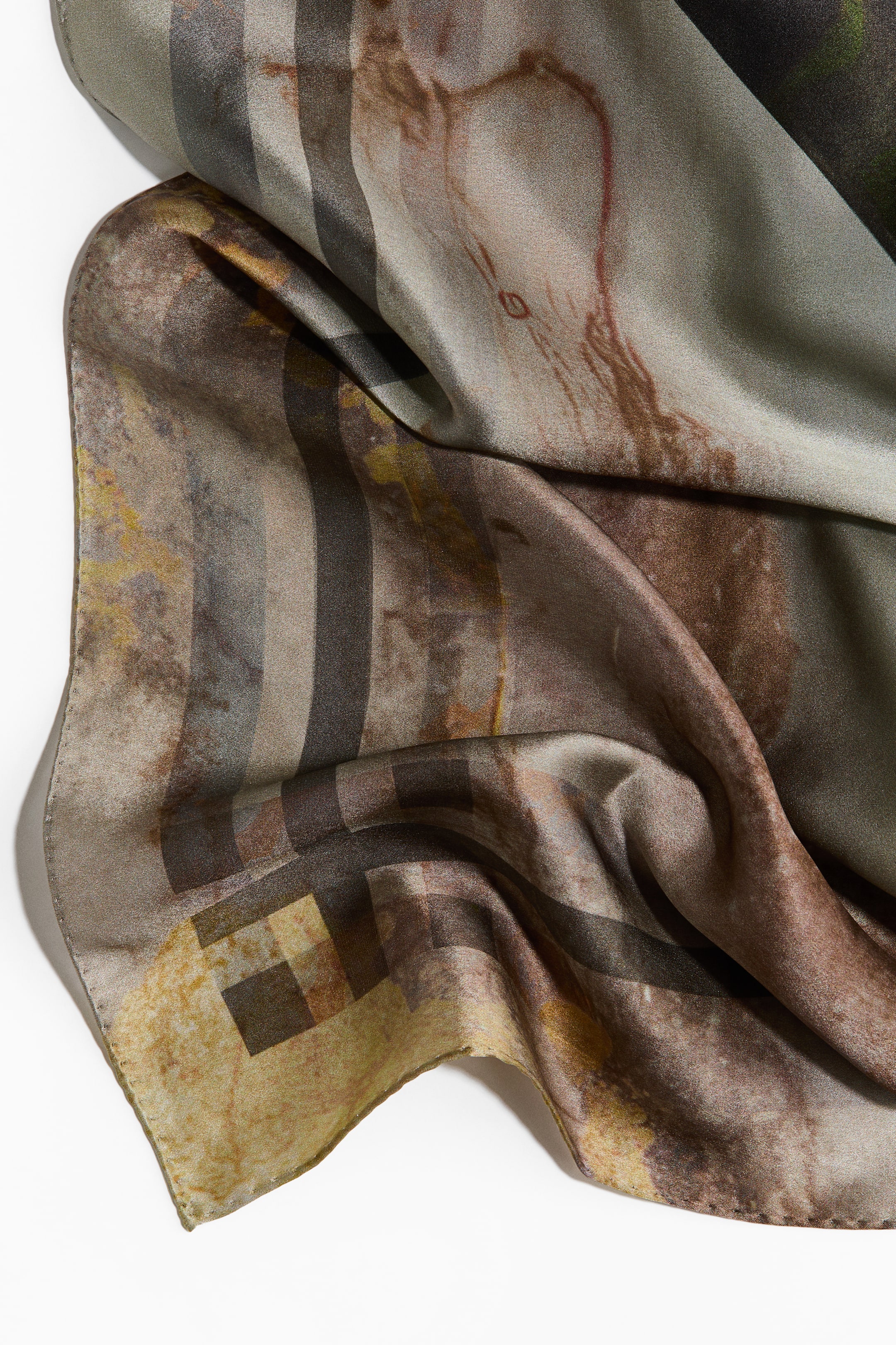 Patterned Silk Scarf