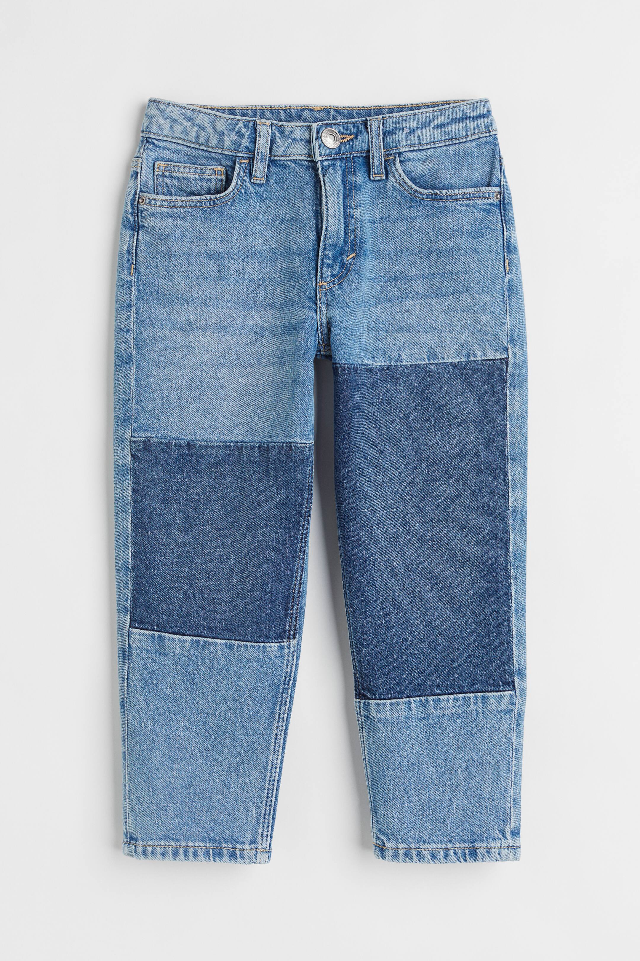 View larger image: Relaxed Fit Jeans - Denim blue/Block-coloured - Kids | H&M 1