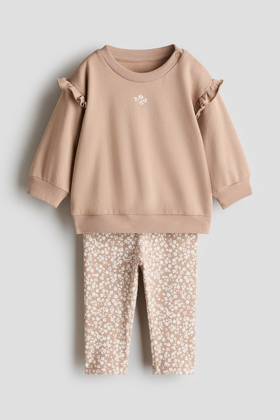 Детские топы H&M 2-piece Sweatshirt and Leggings Set