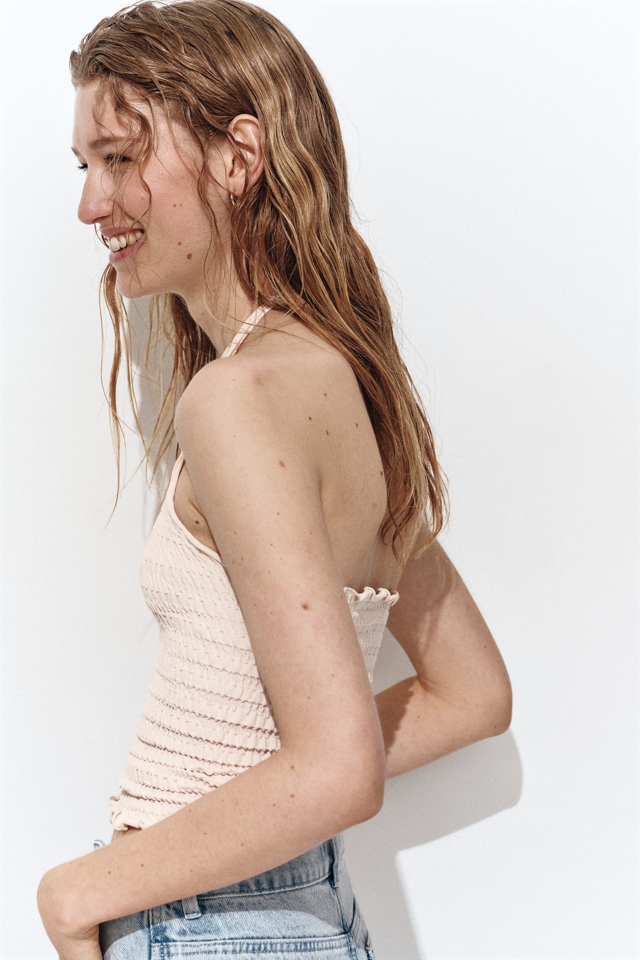Smocked Halterneck Top - image 2