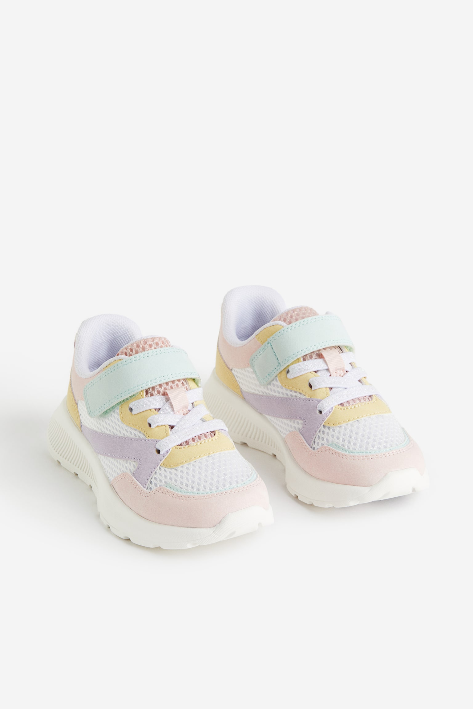 Lightweight Sole Sneakers - Light pink/Block colour/Dusty pink/Glittery - 1