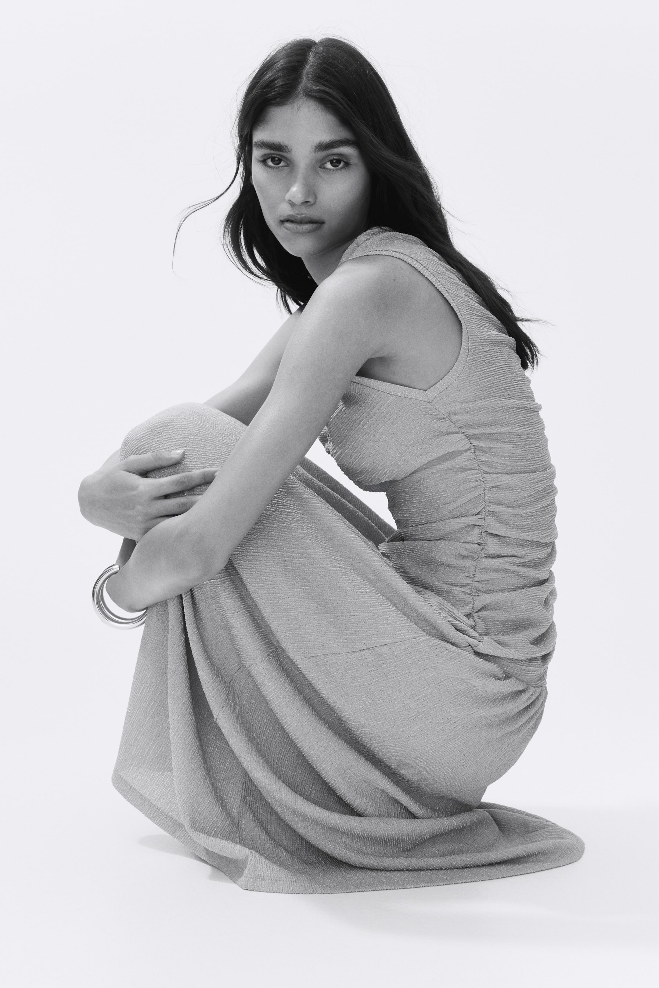Draped Jersey Dress