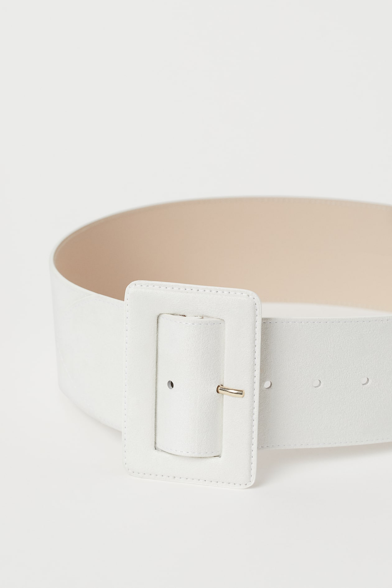Wide waist belt White Ladies H&M HK