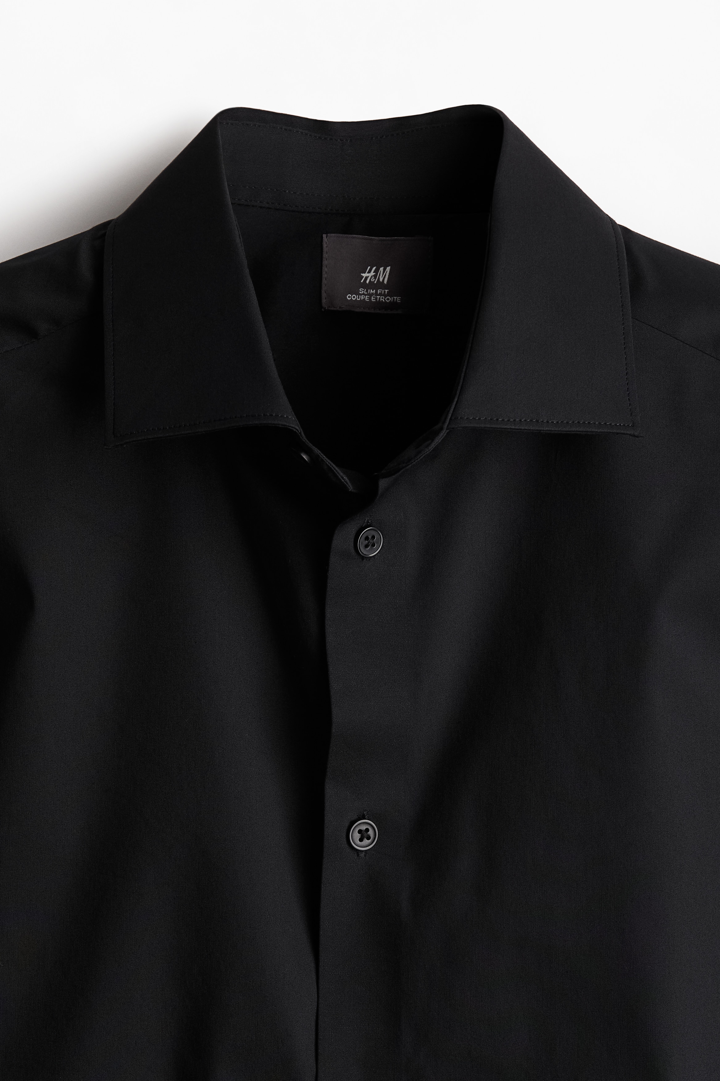 Ecentric Slim Fit Black Hemp Casual Shirt - Half Sleeve, Collared, Size Medium - View #7