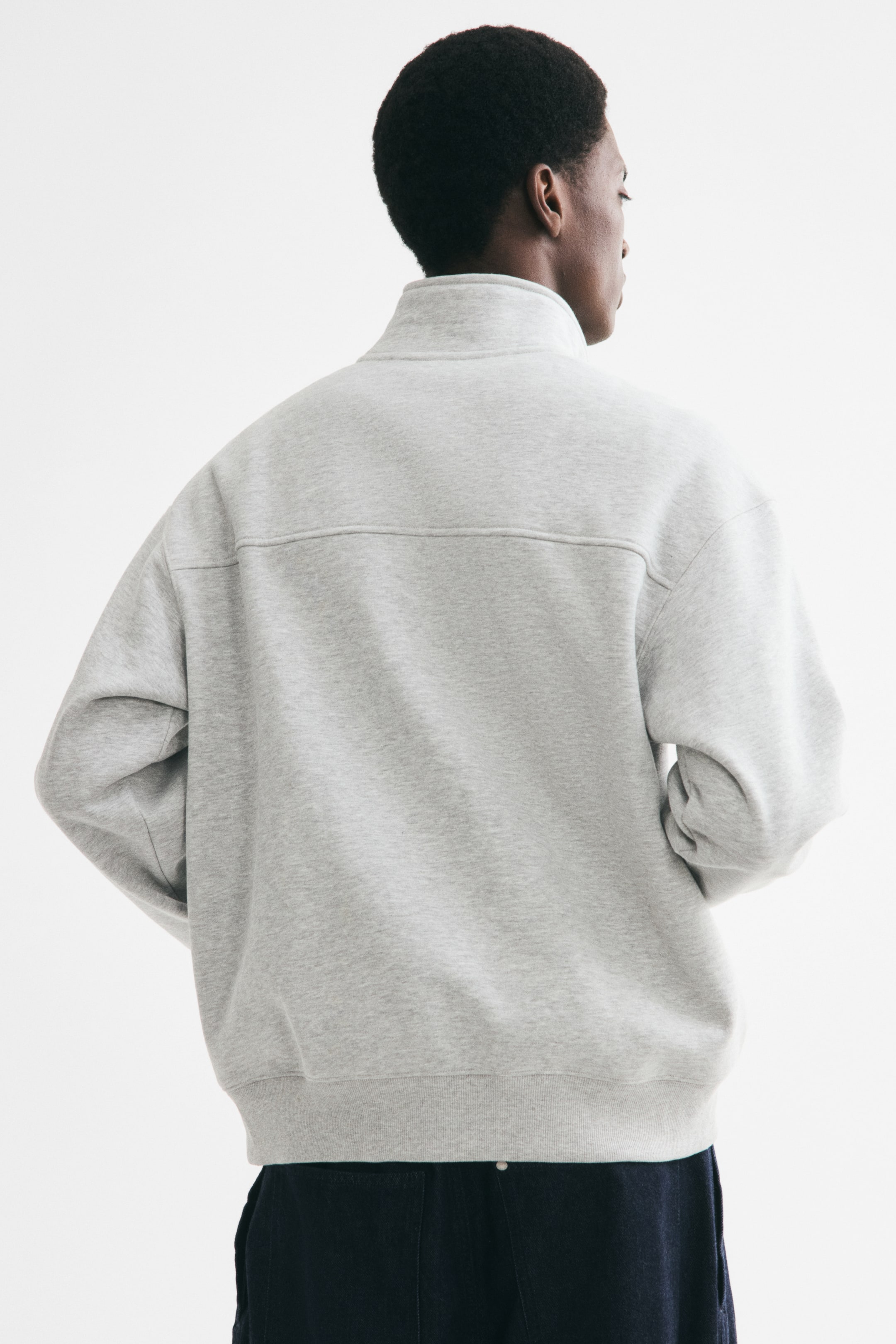 Loose Fit Half-Zip Sweatshirt