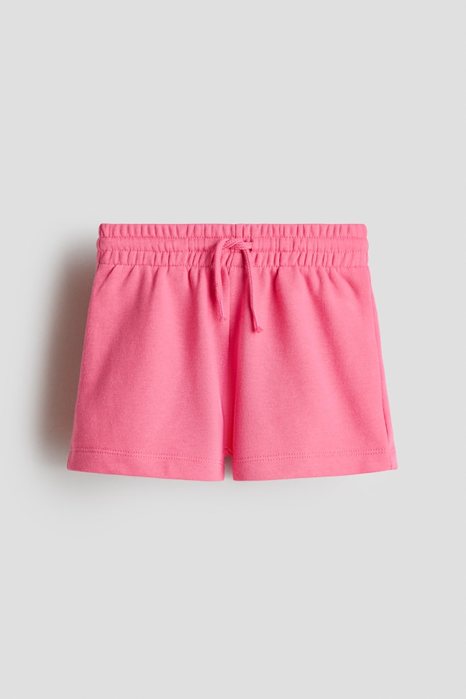 Shorts en french terry - Rosa oscuro/Rosa/Corazones - 1
