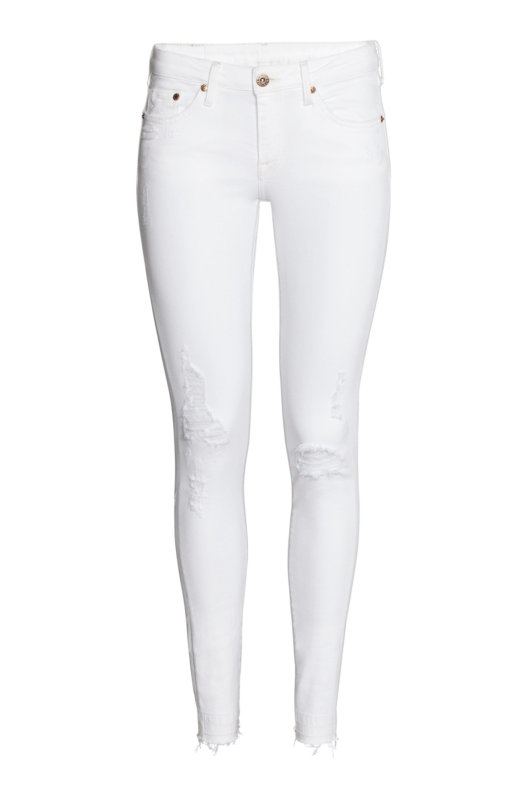 Agrandir l'image: Super Skinny Low Jeans - Denim blanc - FEMME | H&M FR 1
