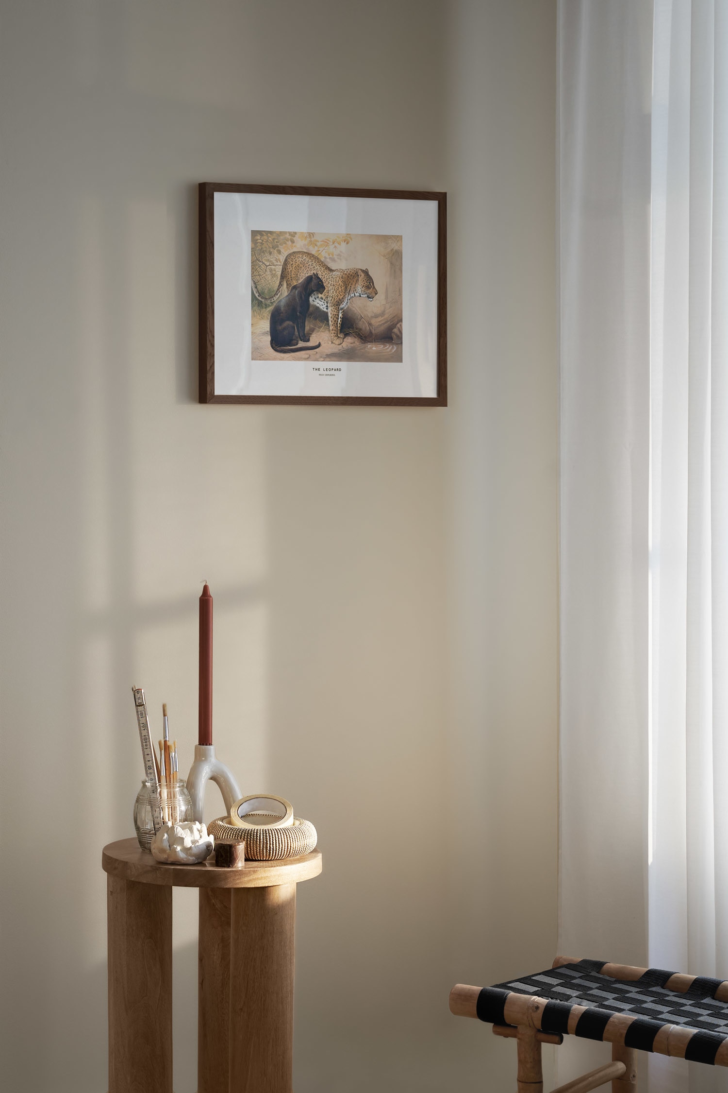 Leopard Juliste - Beige