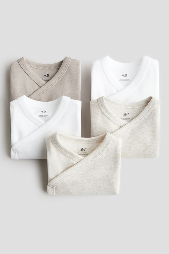Детские боди H&M на запахе, 5 шт