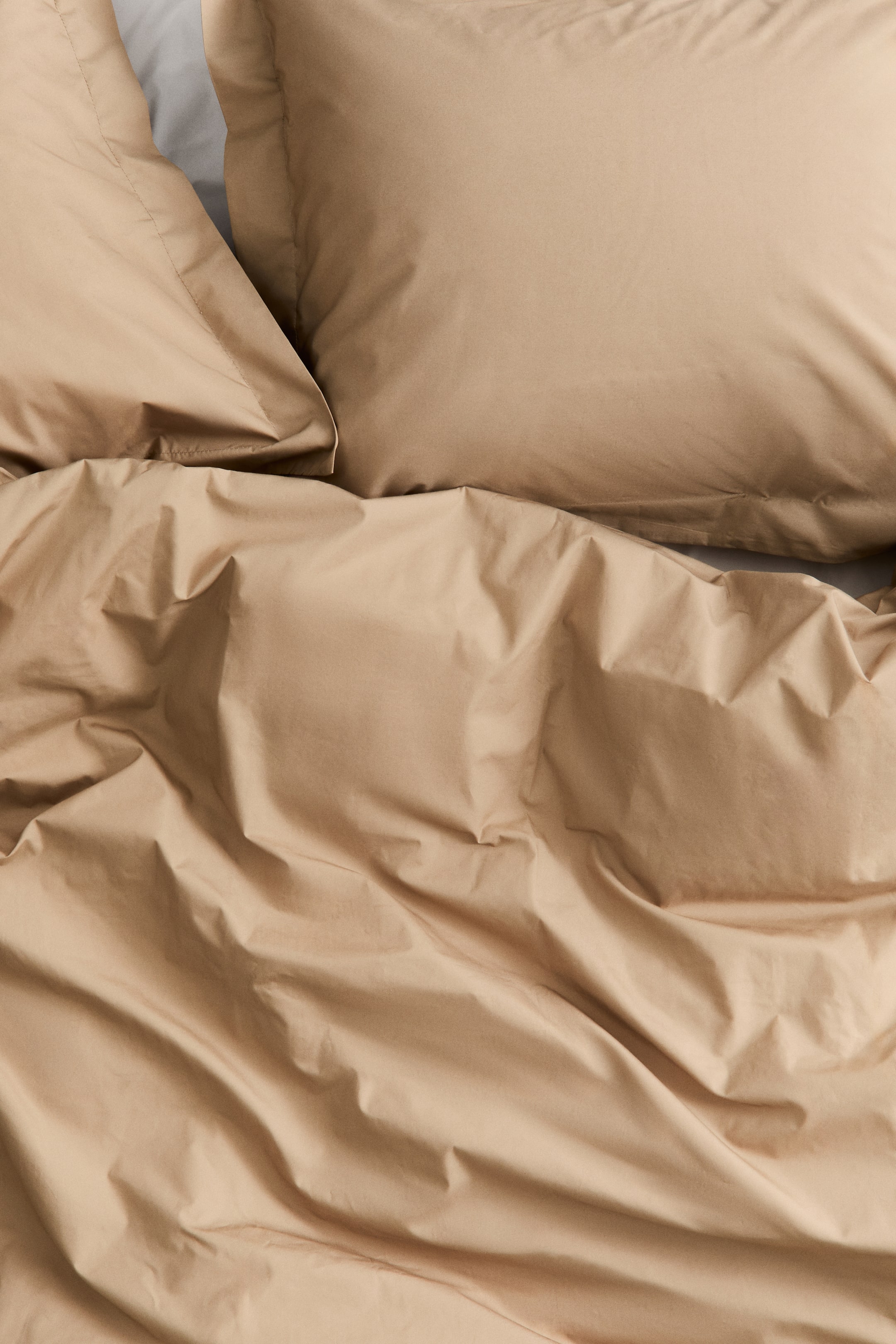 King/Queen Cotton Percale Duvet Cover Set