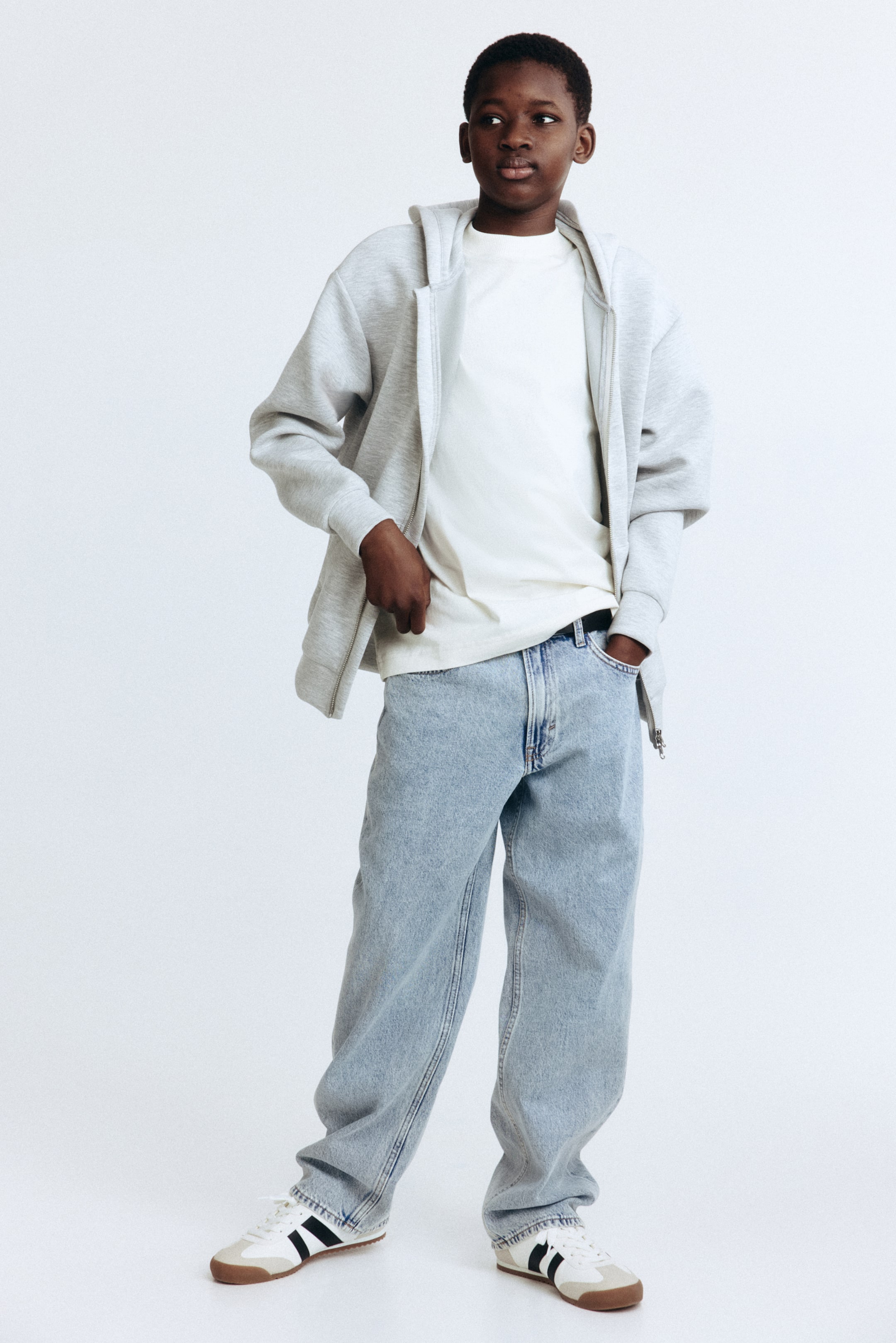 View larger image: Loose Fit Jeans - Light denim blue - Kids | H&M IE 1