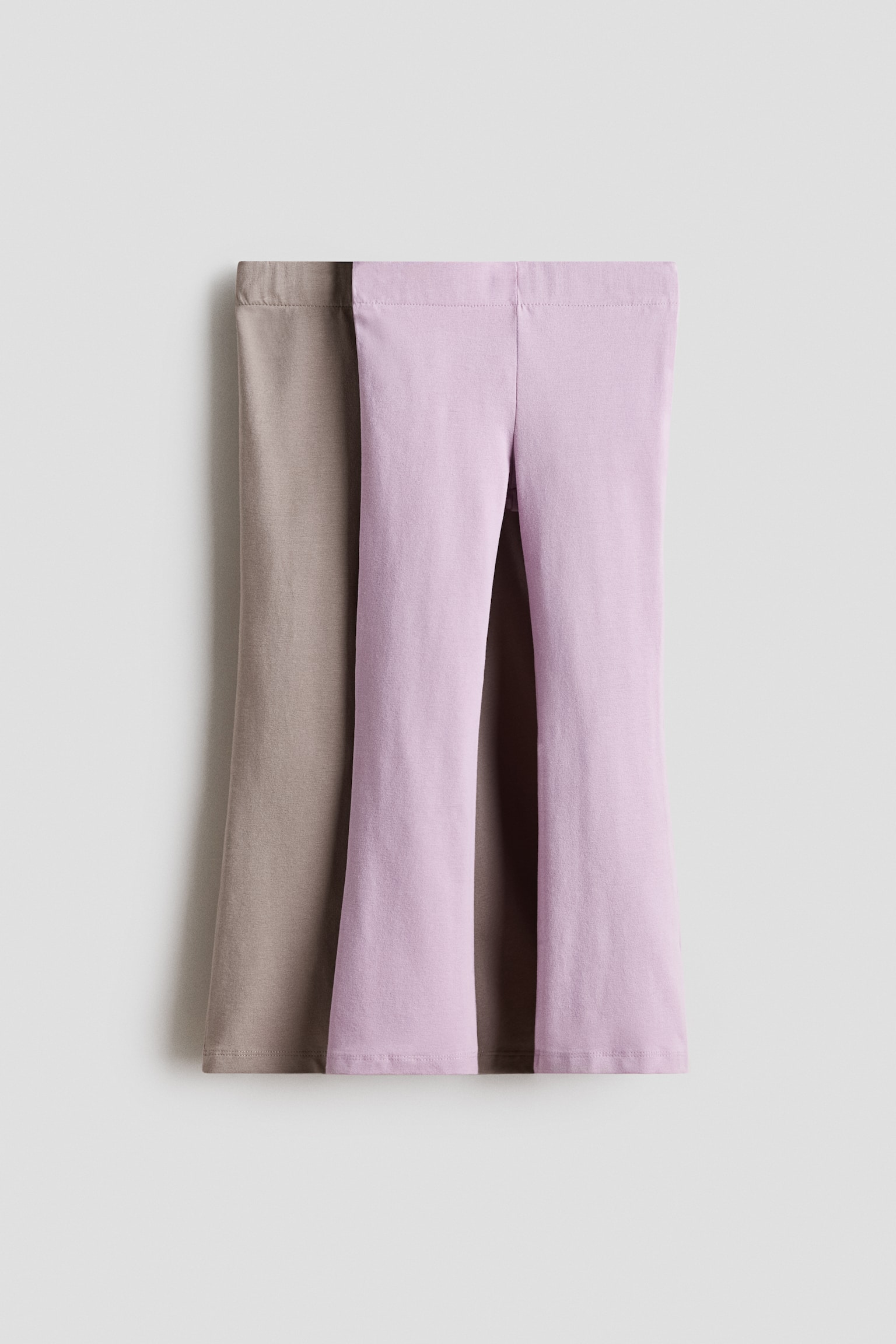 2-pack utsvängda leggings - Mullvad/Ljuslila/Svart