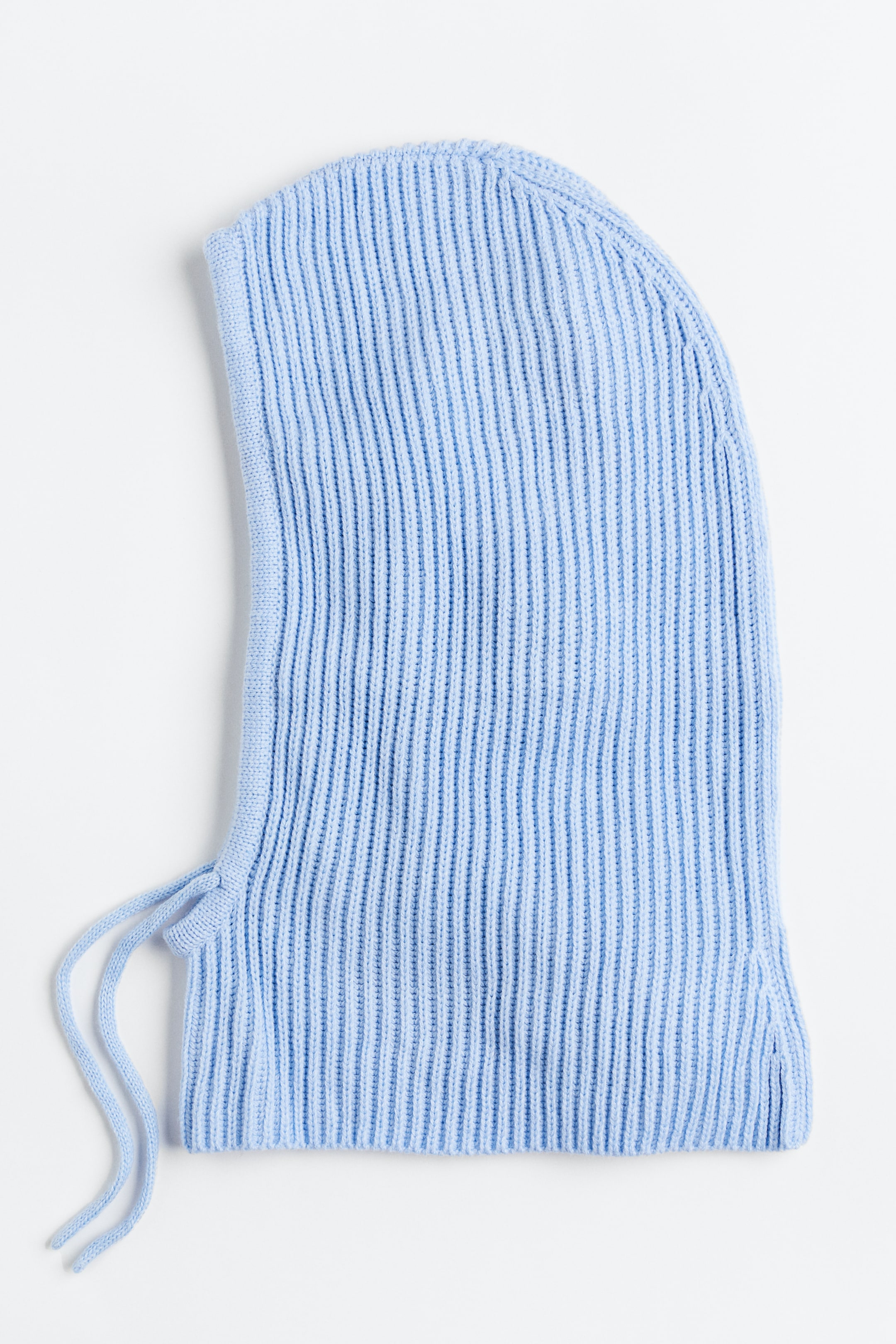Xem ảnh lớn hơn: Mũ balaclava dệt kim gân nổi - Màu xanh dương nhạt - Ladies | H&M VN 1