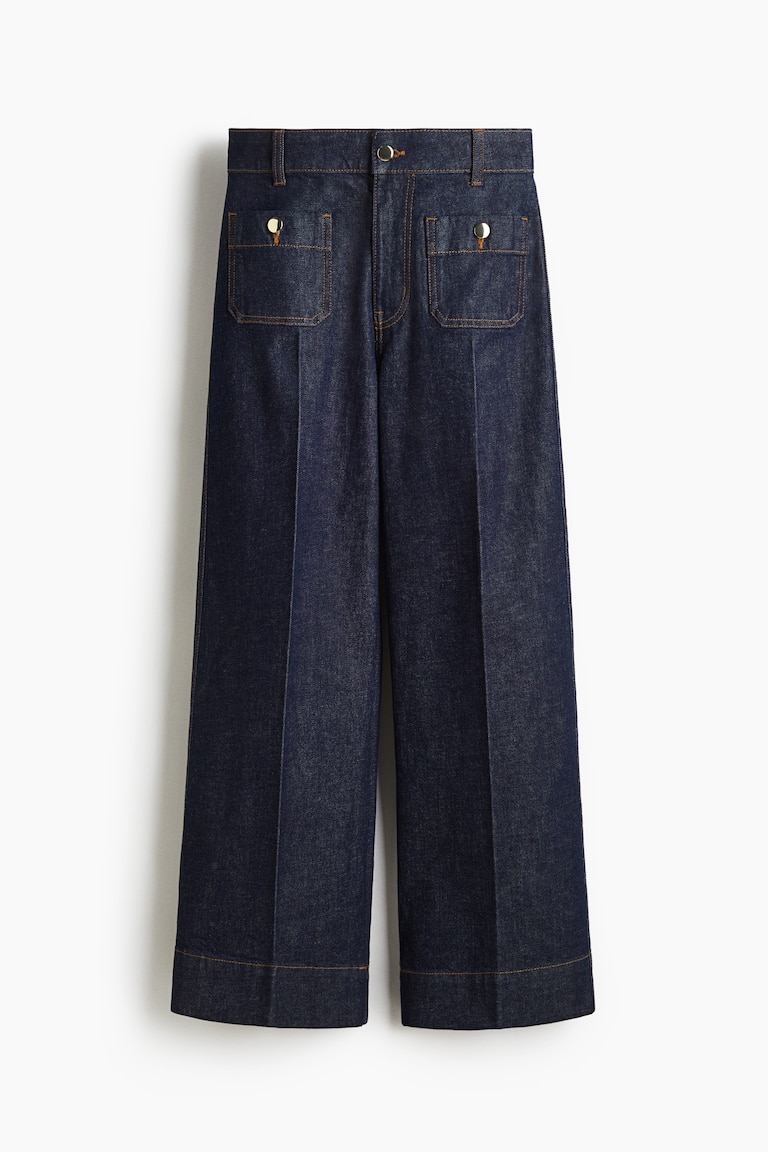 Wide High Ankle Jeans