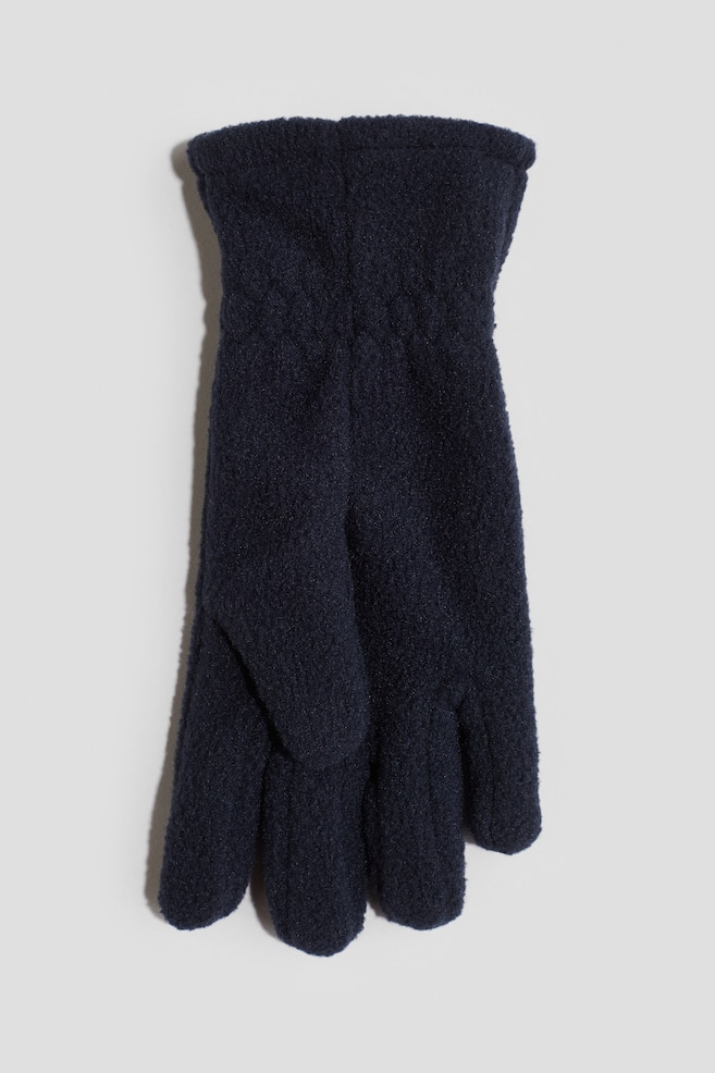 Fleece gloves - Navy blue/Light pink/Light dusty pink - 2