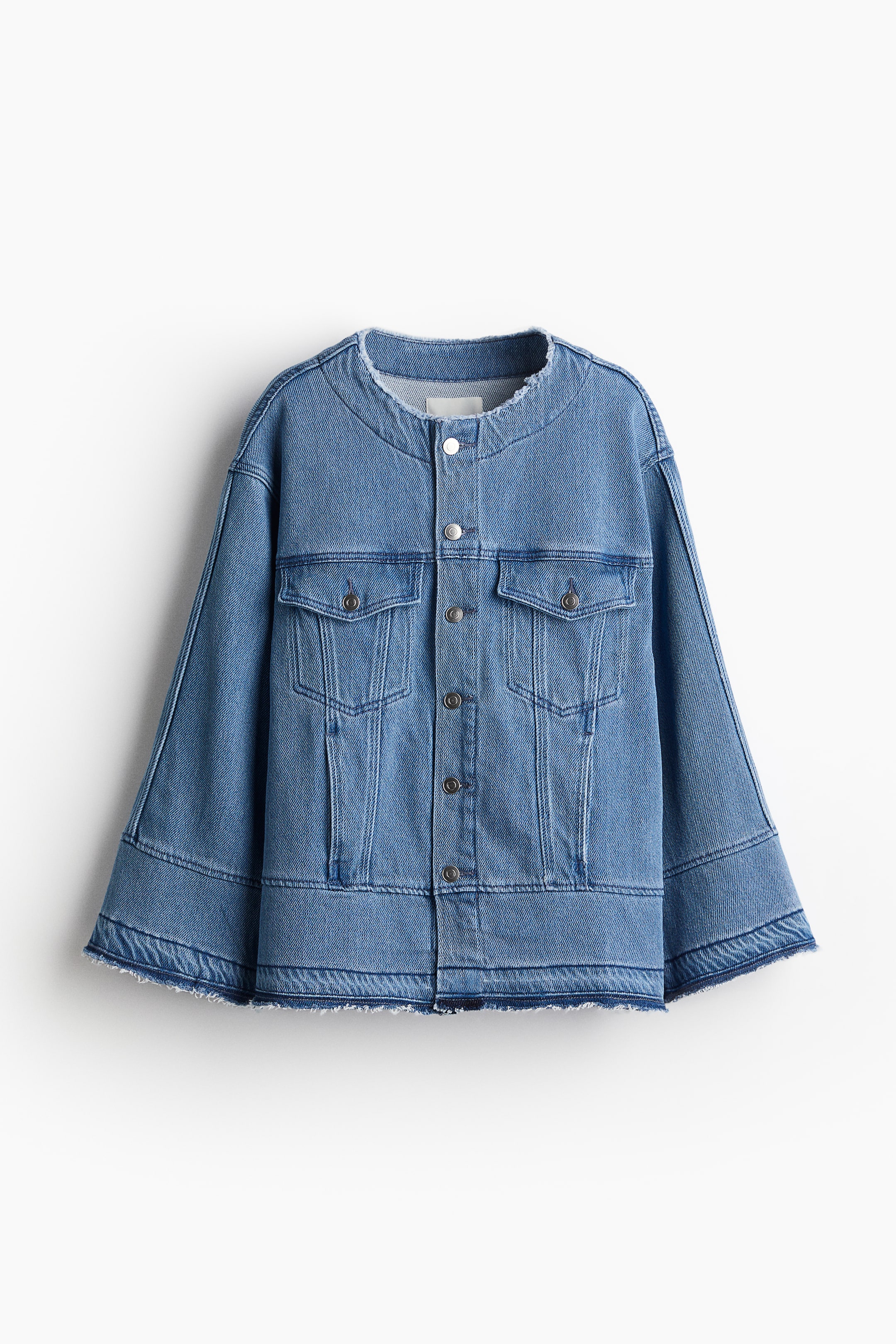 이미지 확대 보기: 프레이 에지 데님 재킷 - 데님 블루 - 여성 | H&M KR 1