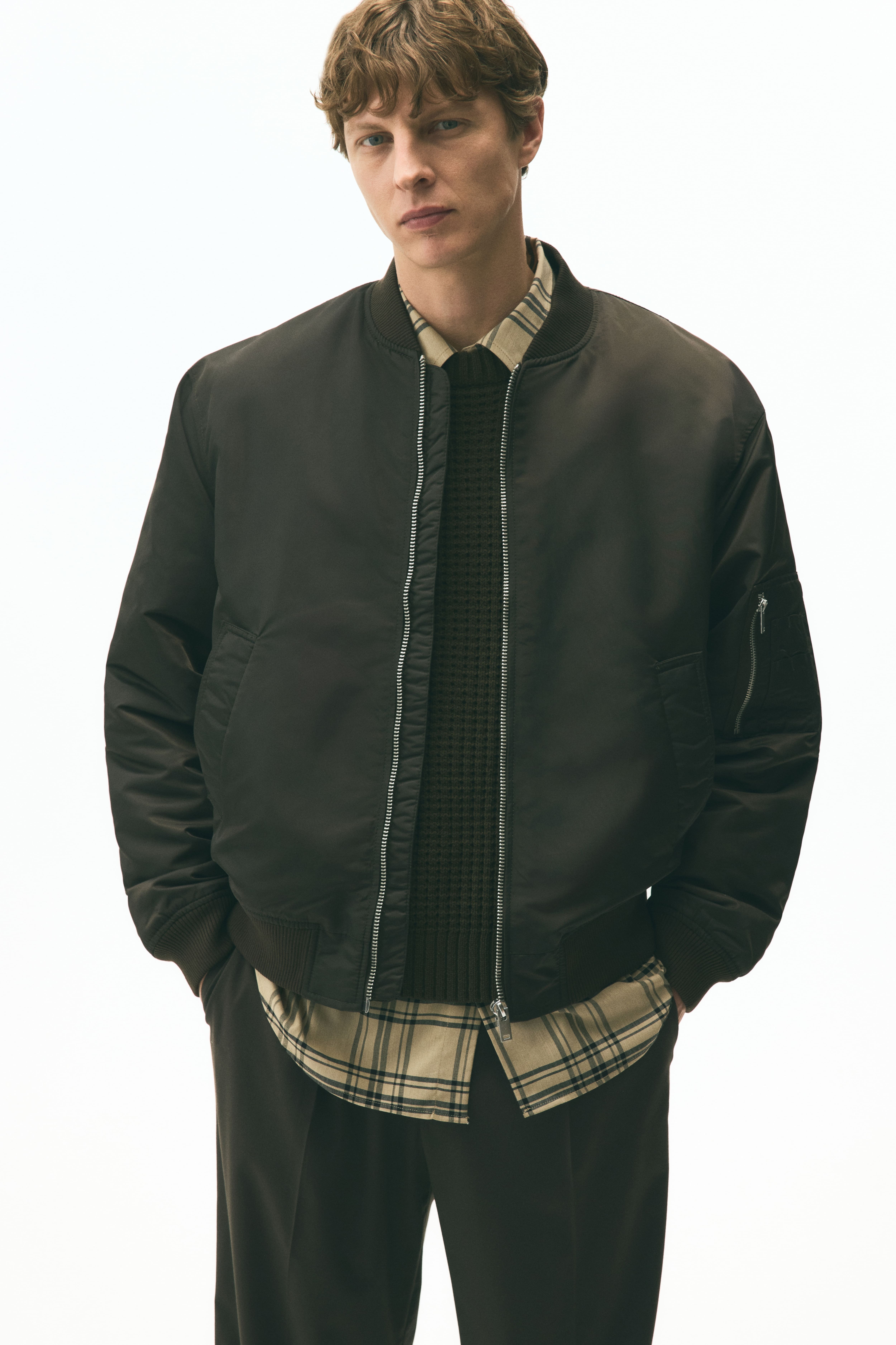 V-Neck Hardware One-Piece Swimsuit