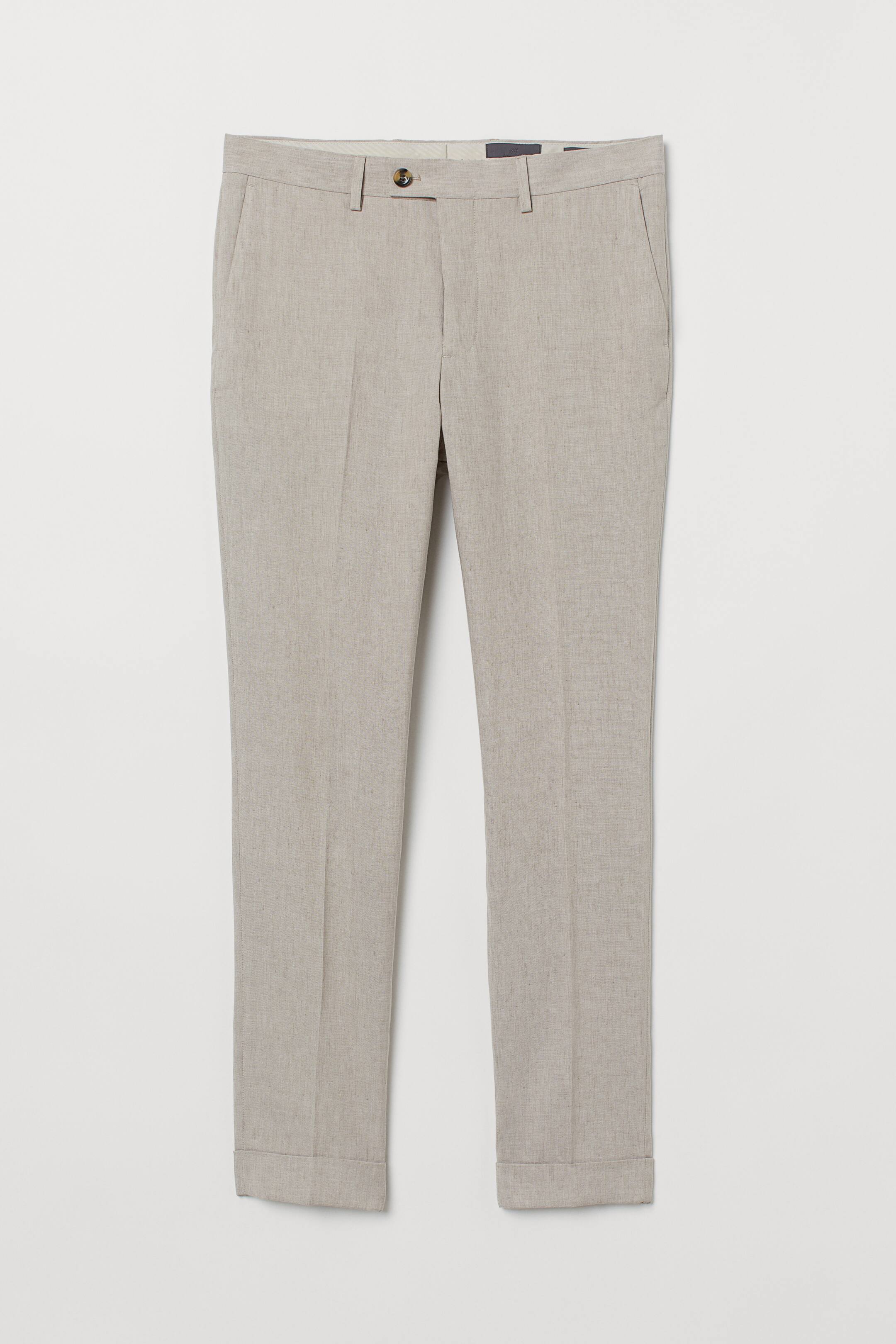 Agrandir l'image: Pantalon de costume Skinny Fit - Beige clair - HOMME | H&M FR 1