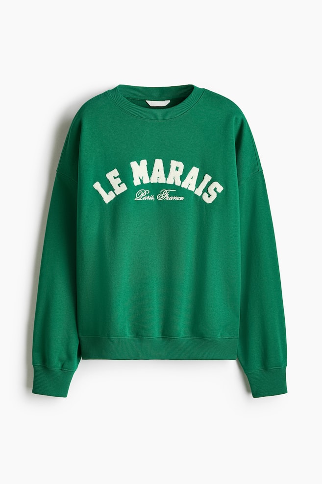 Loose-Fit Sweatshirt - Green/Le Marais - 1