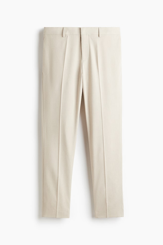 Slim Fit Suit Pants - Light beige/Brown/Khaki green - 1
