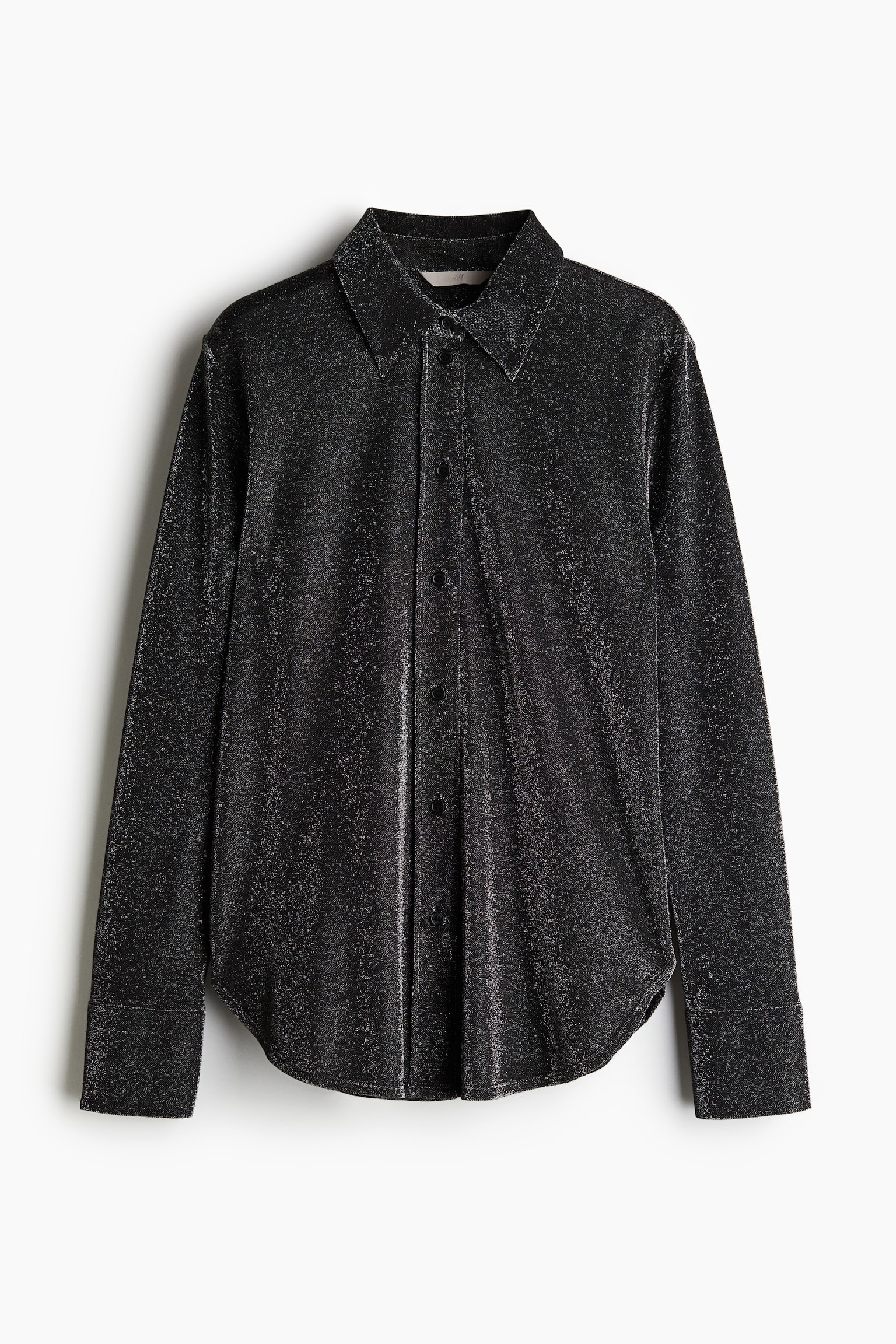 Glittery shirt - Black/Glittery - 2