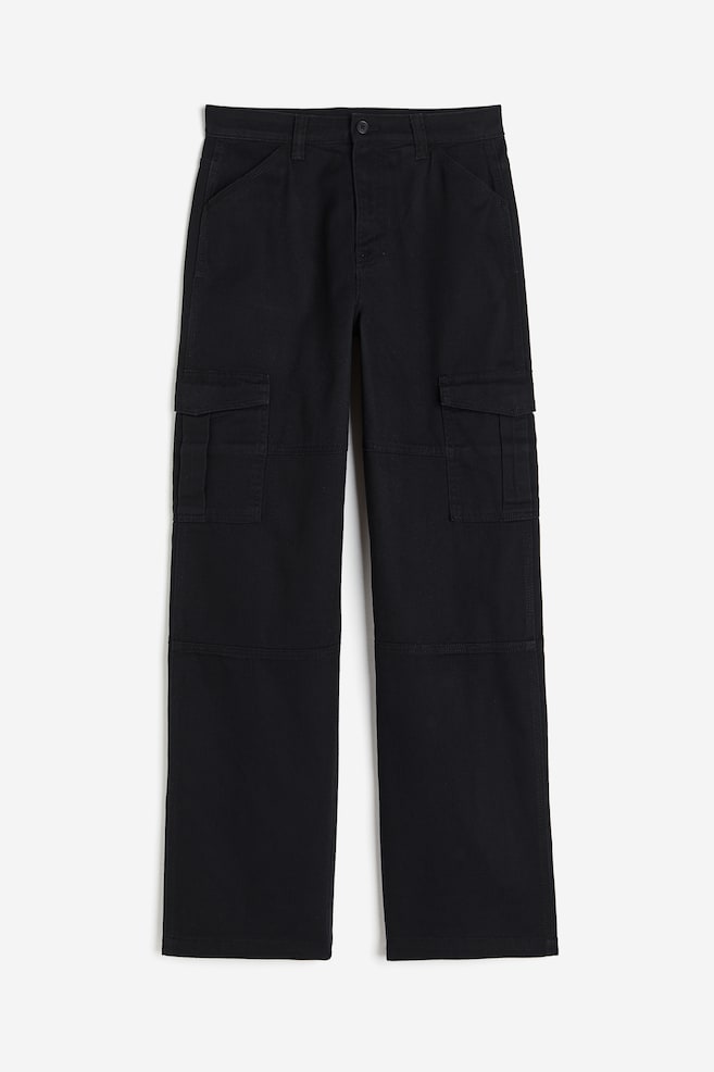 Twill cargo trousers - Black/Light beige/Dusty pink/Dark greige/dc - 2