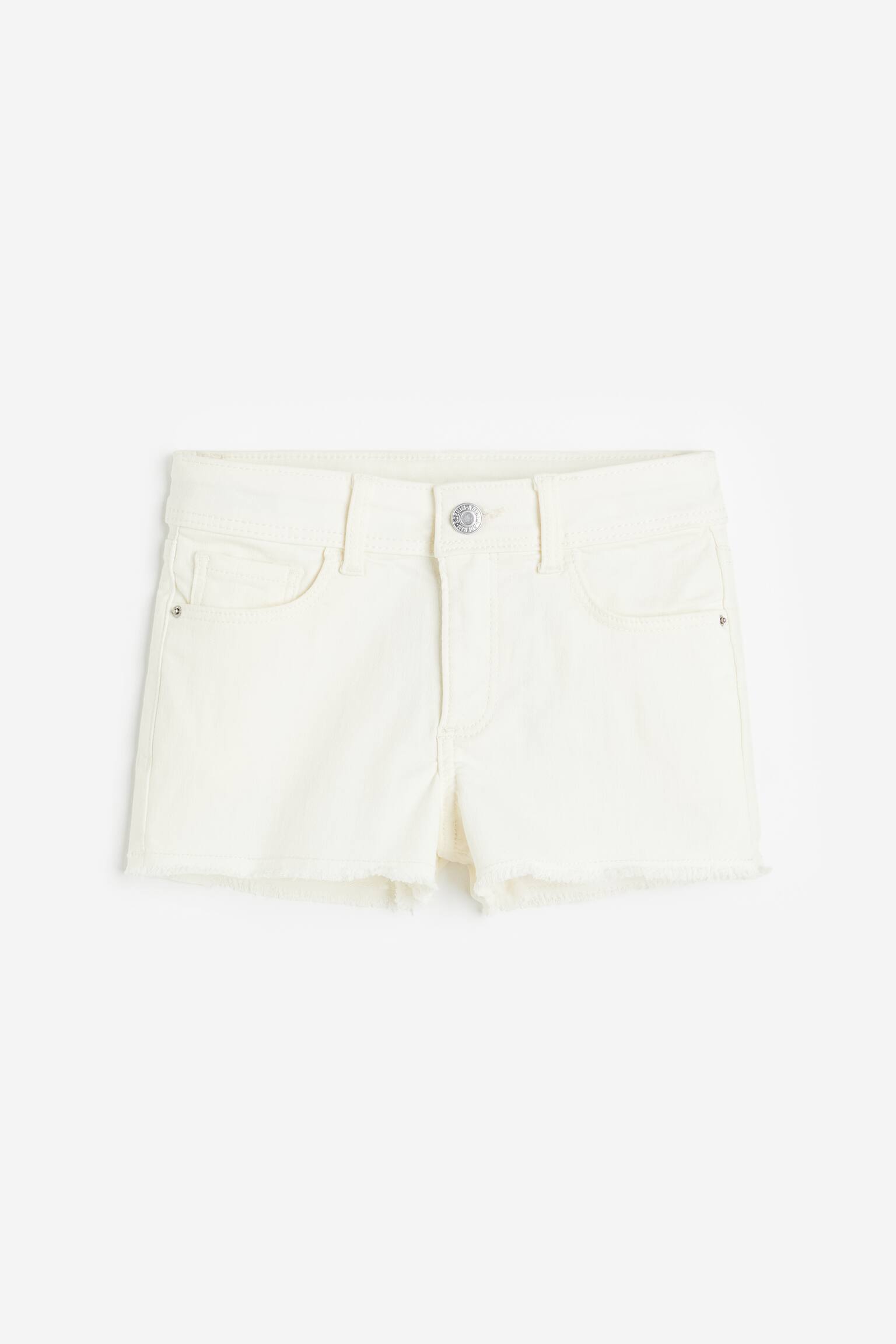 Quần short dệt chéo - Màu trắng tự nhiên/Màu xanh kaki nhạt - 1