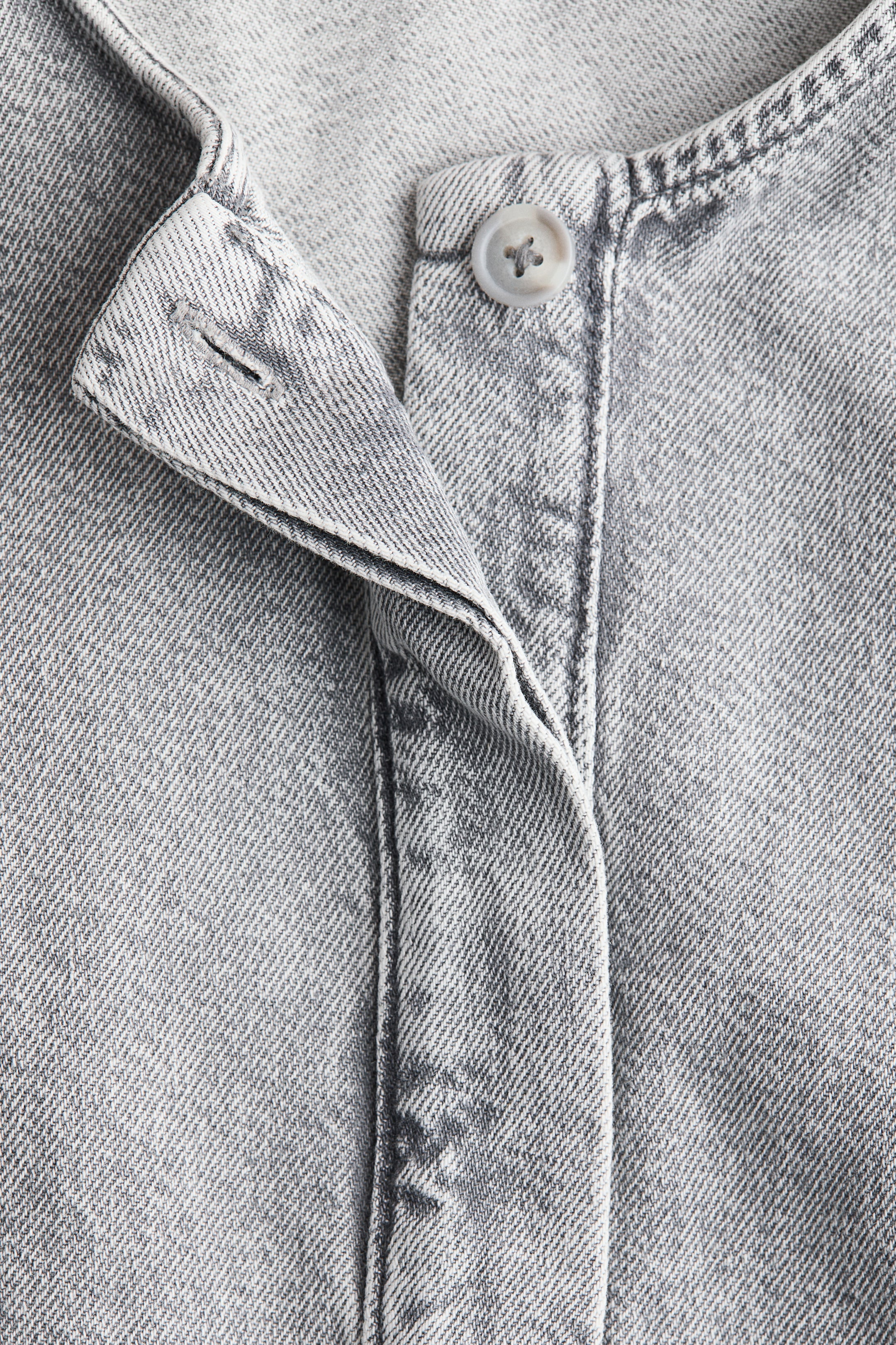 Puff-Sleeved Denim Jacket
