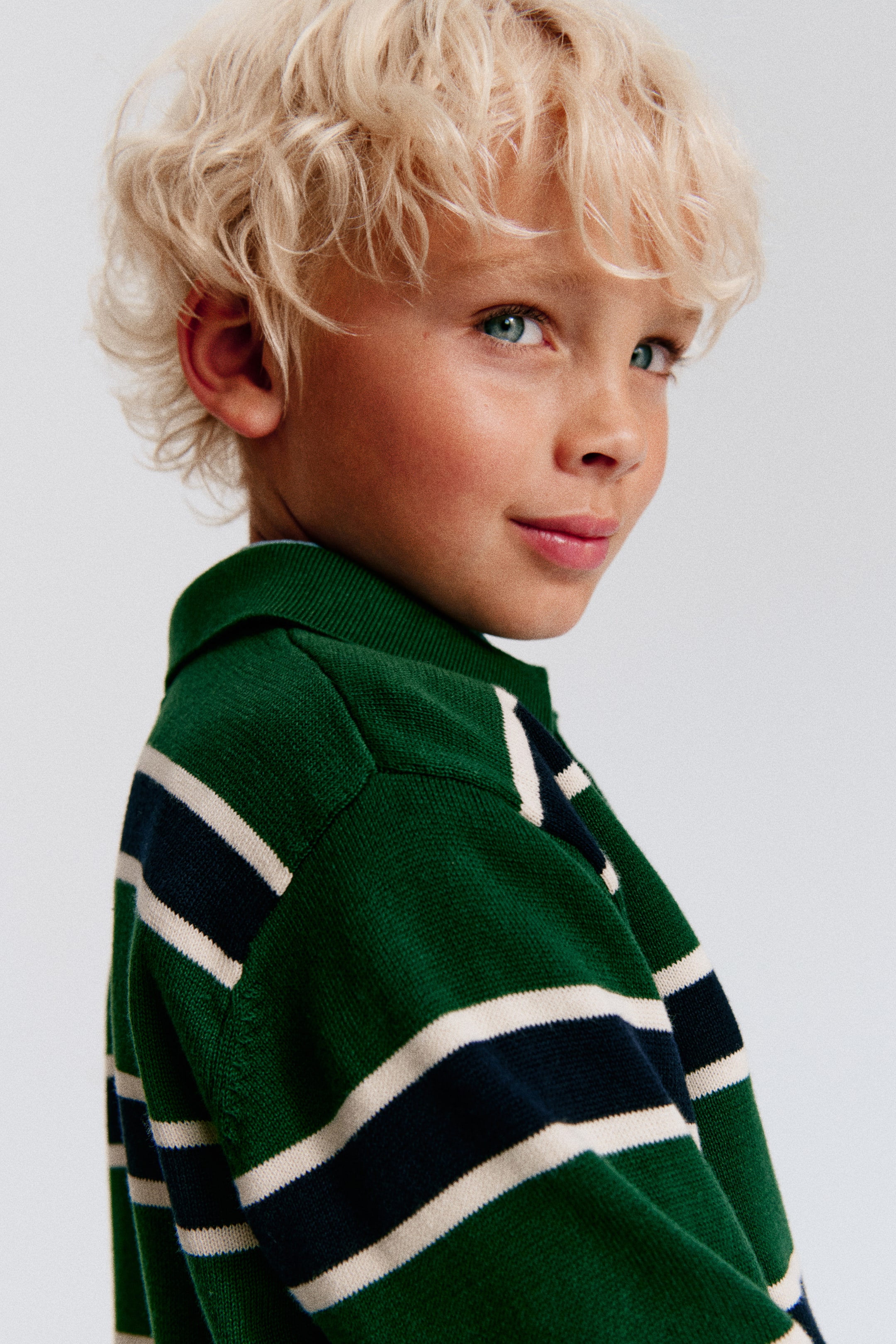 Детские свитеры H&M Cotton Polo Sweater — фото 3