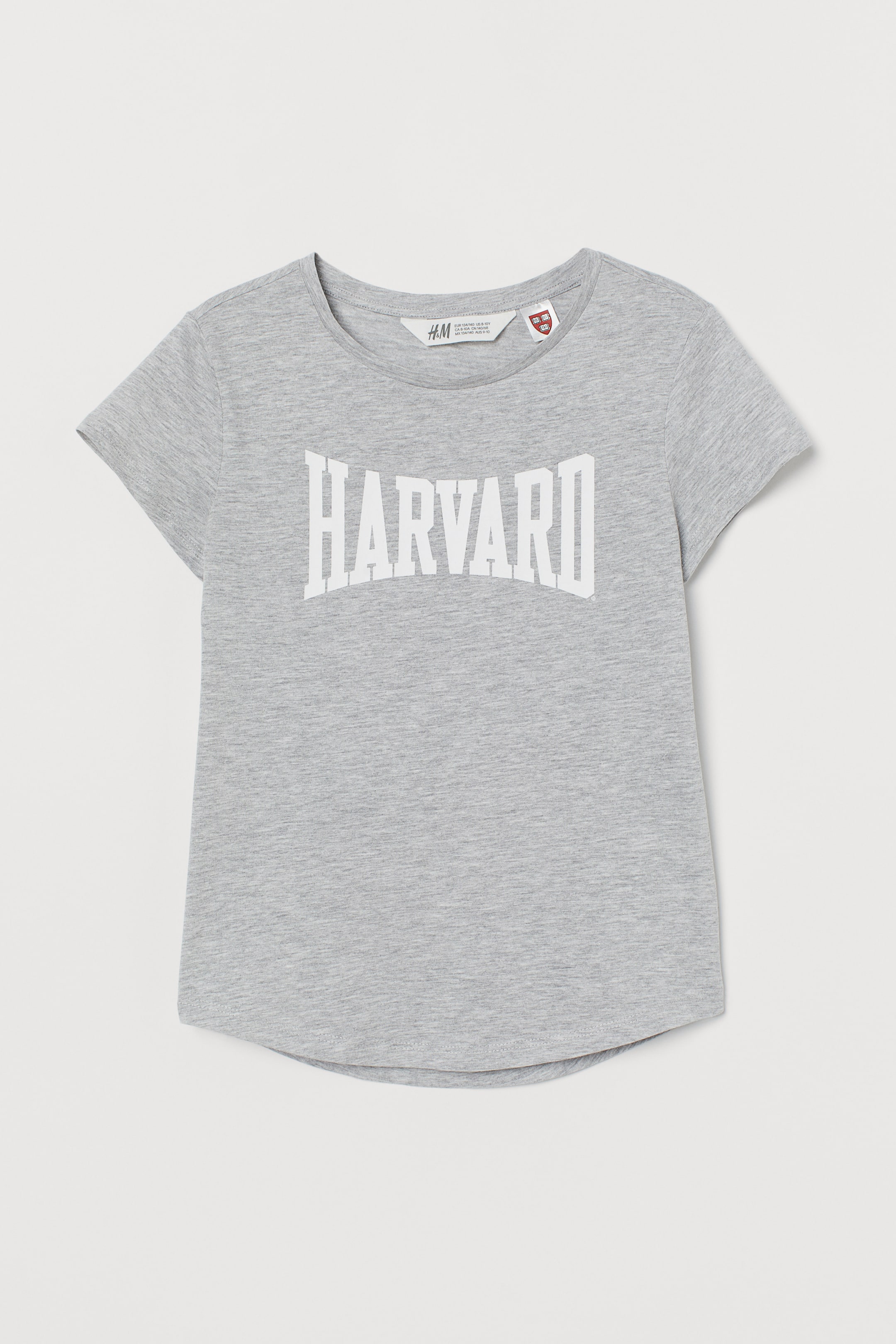 Größeres Bild ansehen: T-Shirt mit Druck - Hellgraumeliert/Harvard - Kids | H&M DE 1