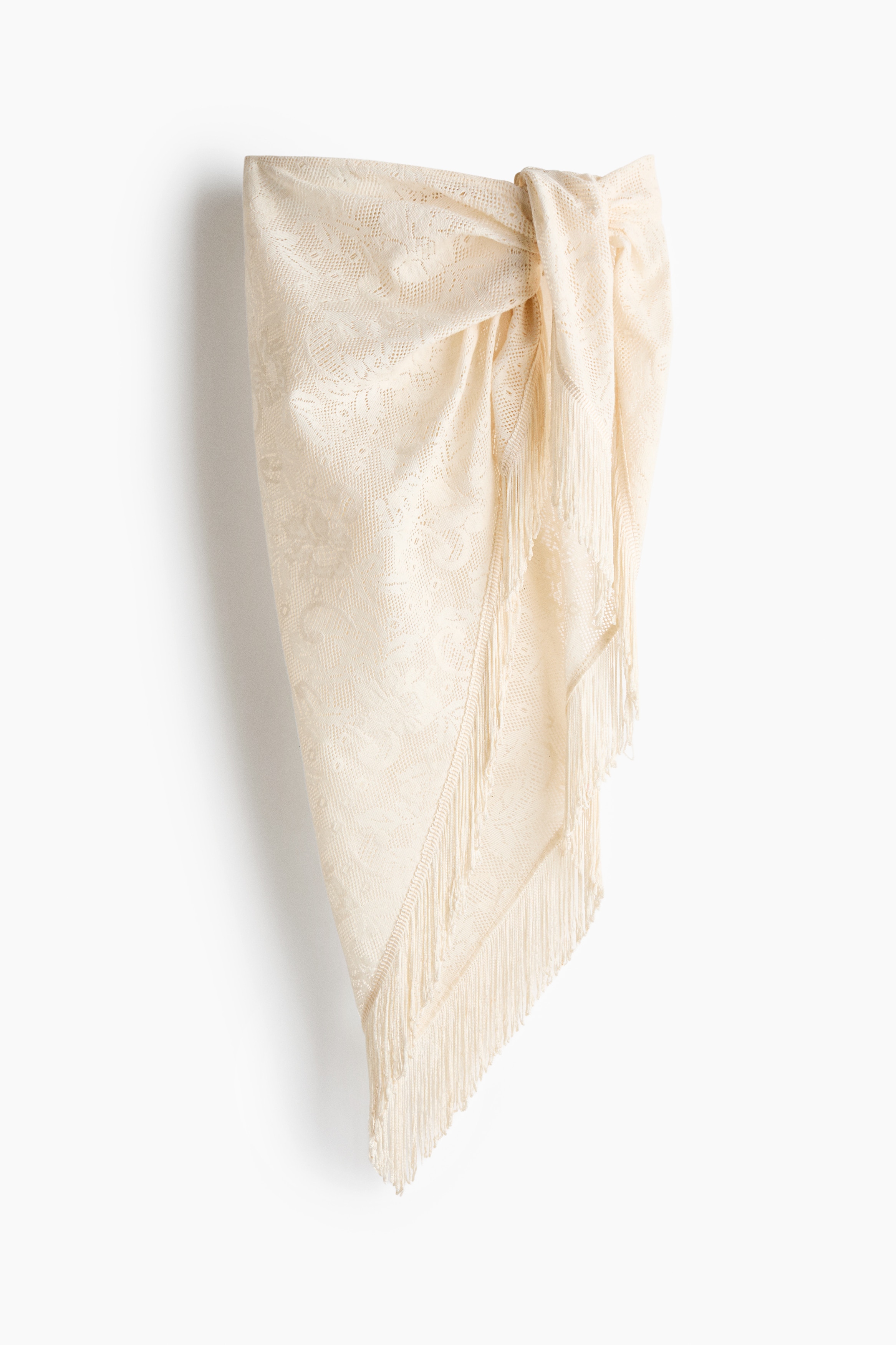 Sarong met gehaakte look - Roomwit