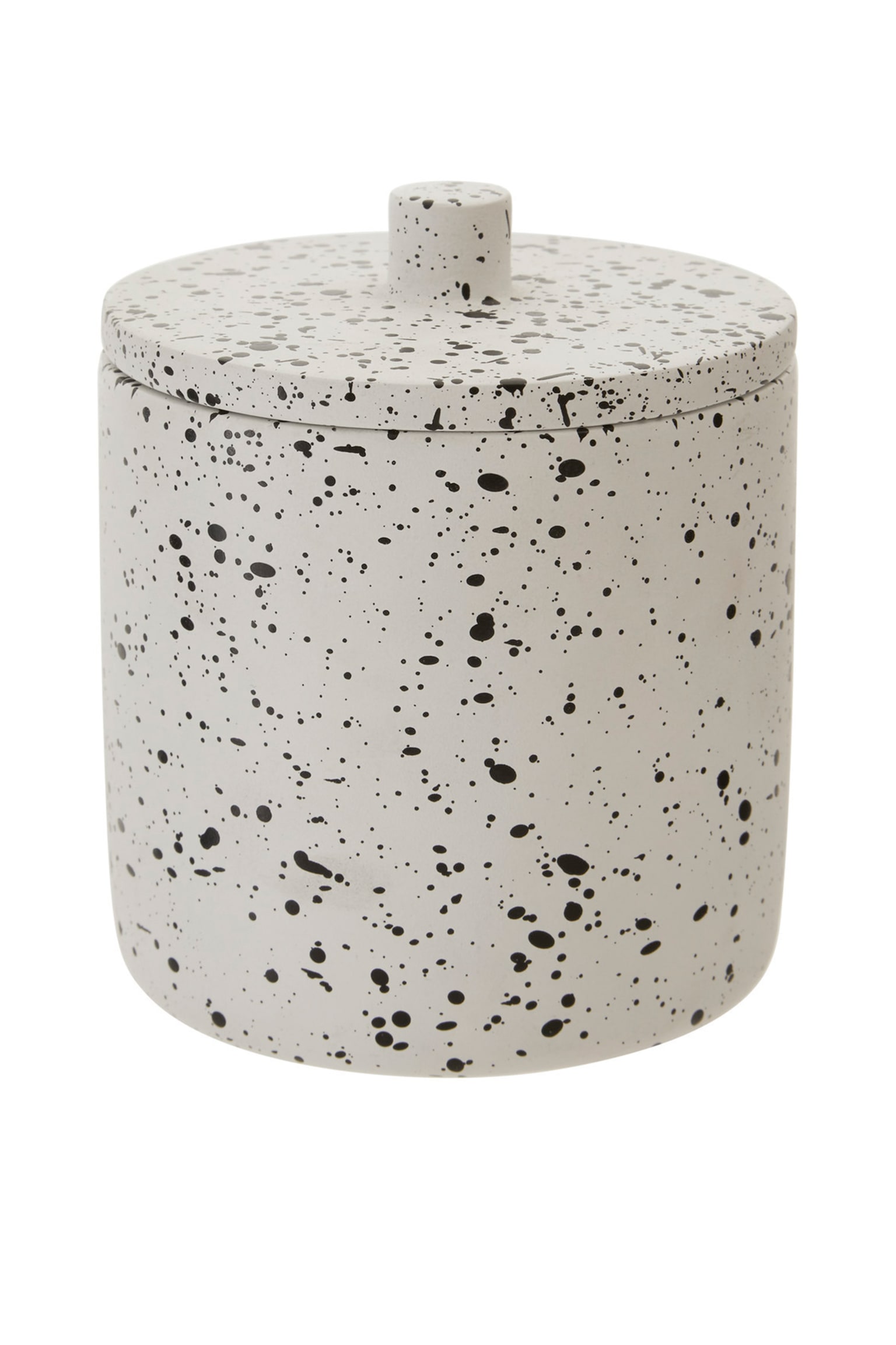 Gozo Concrete Cotton Jar - Grey - 1