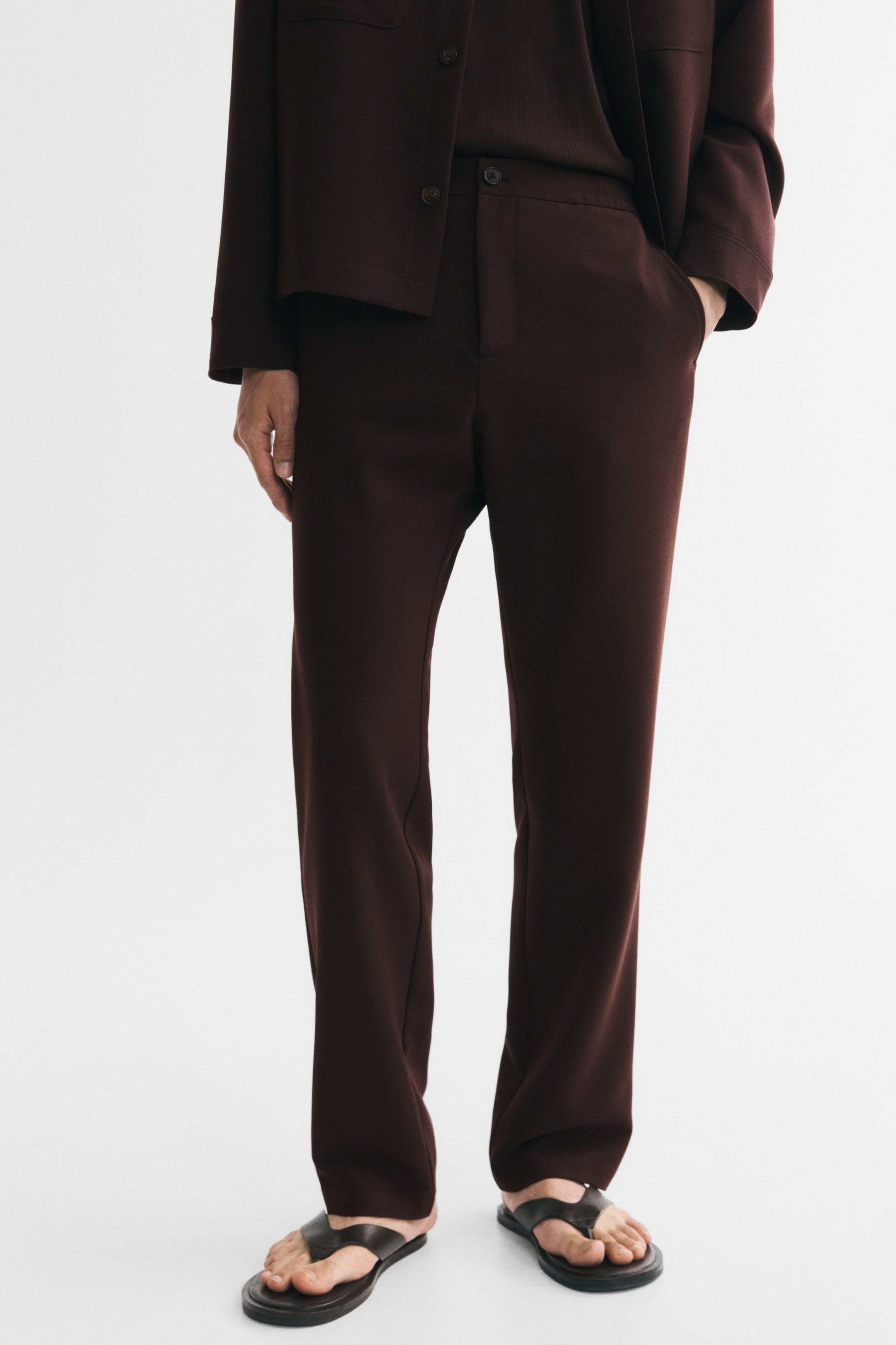 Regular-Fit Twill Pants