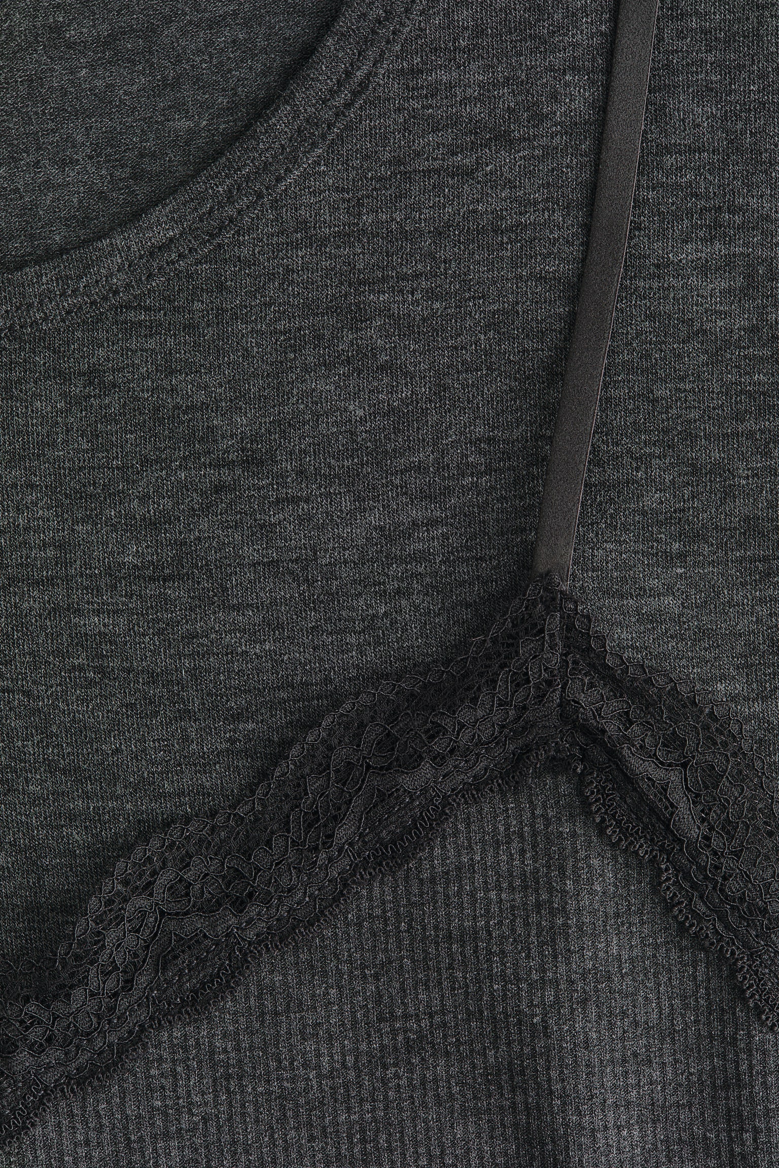 레이어드 탑 - Dark grey marl/White/Light pink - 5