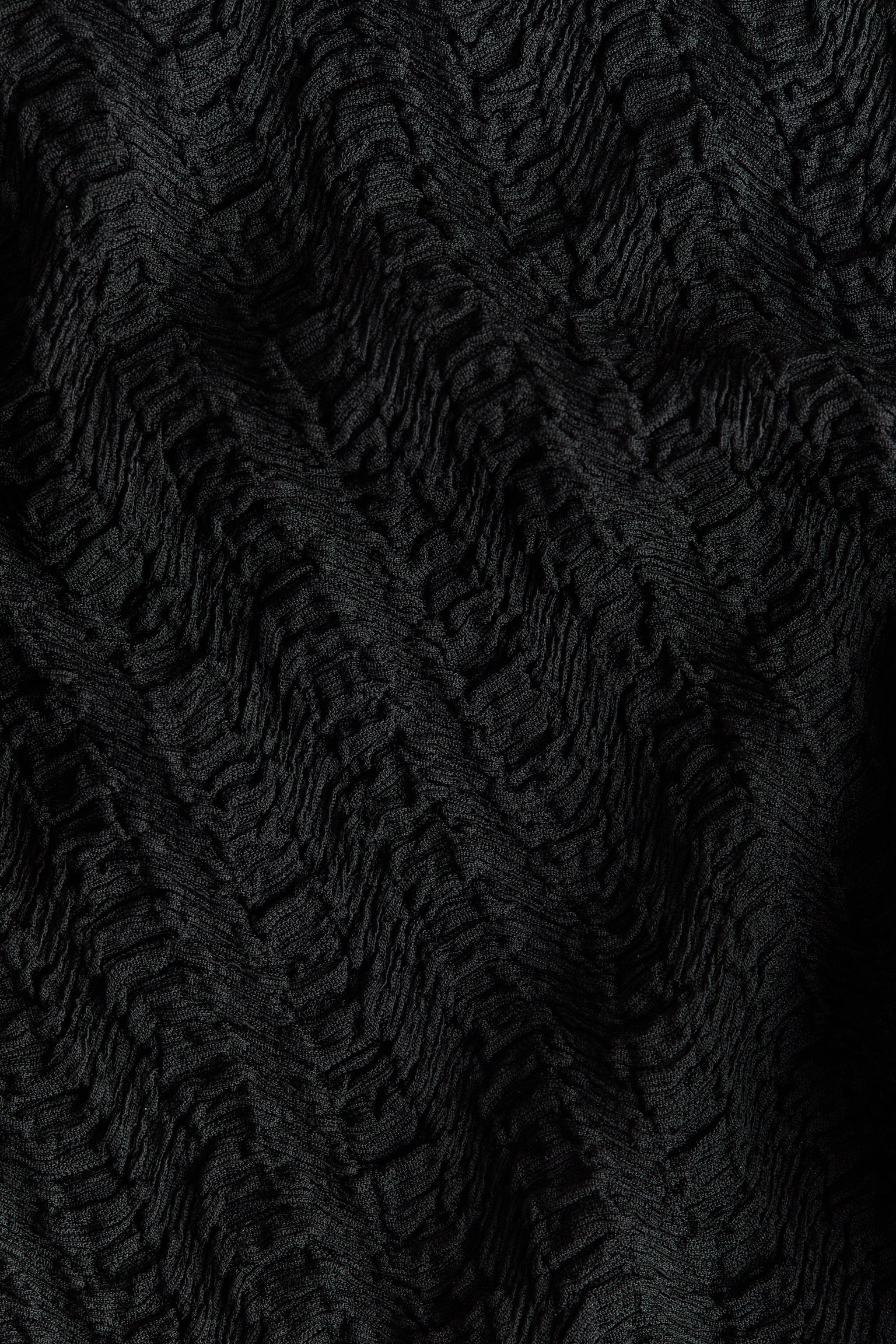 Strukturmönstrad trikåbyxa - Svart - 2