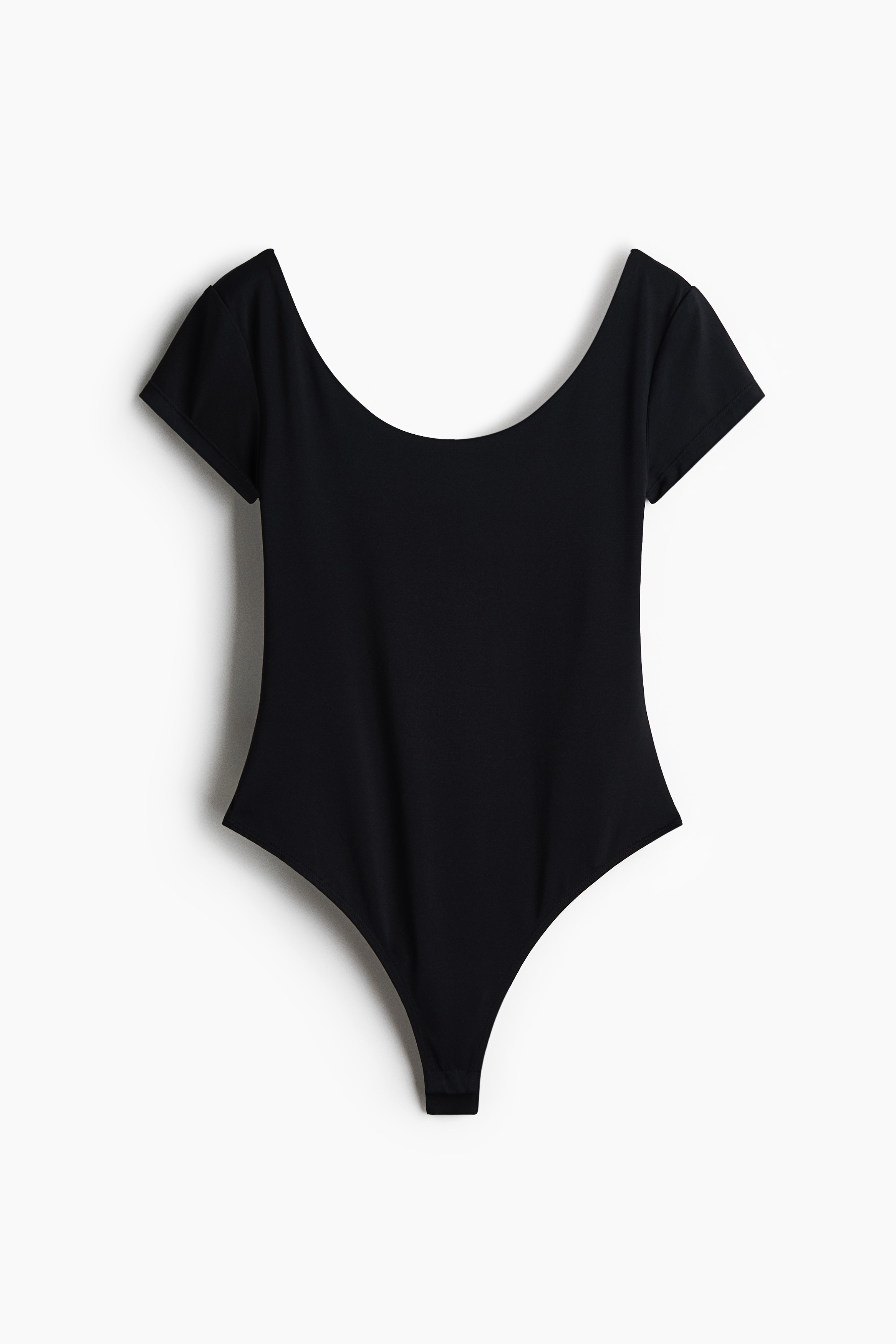 Short-Sleeved Jersey Bodysuit - Black/Dark khaki green/Light beige