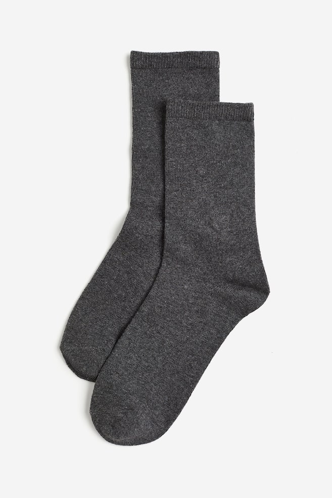 10-pack socks - Black/Grey/White/Black/White/White/Beige - 2