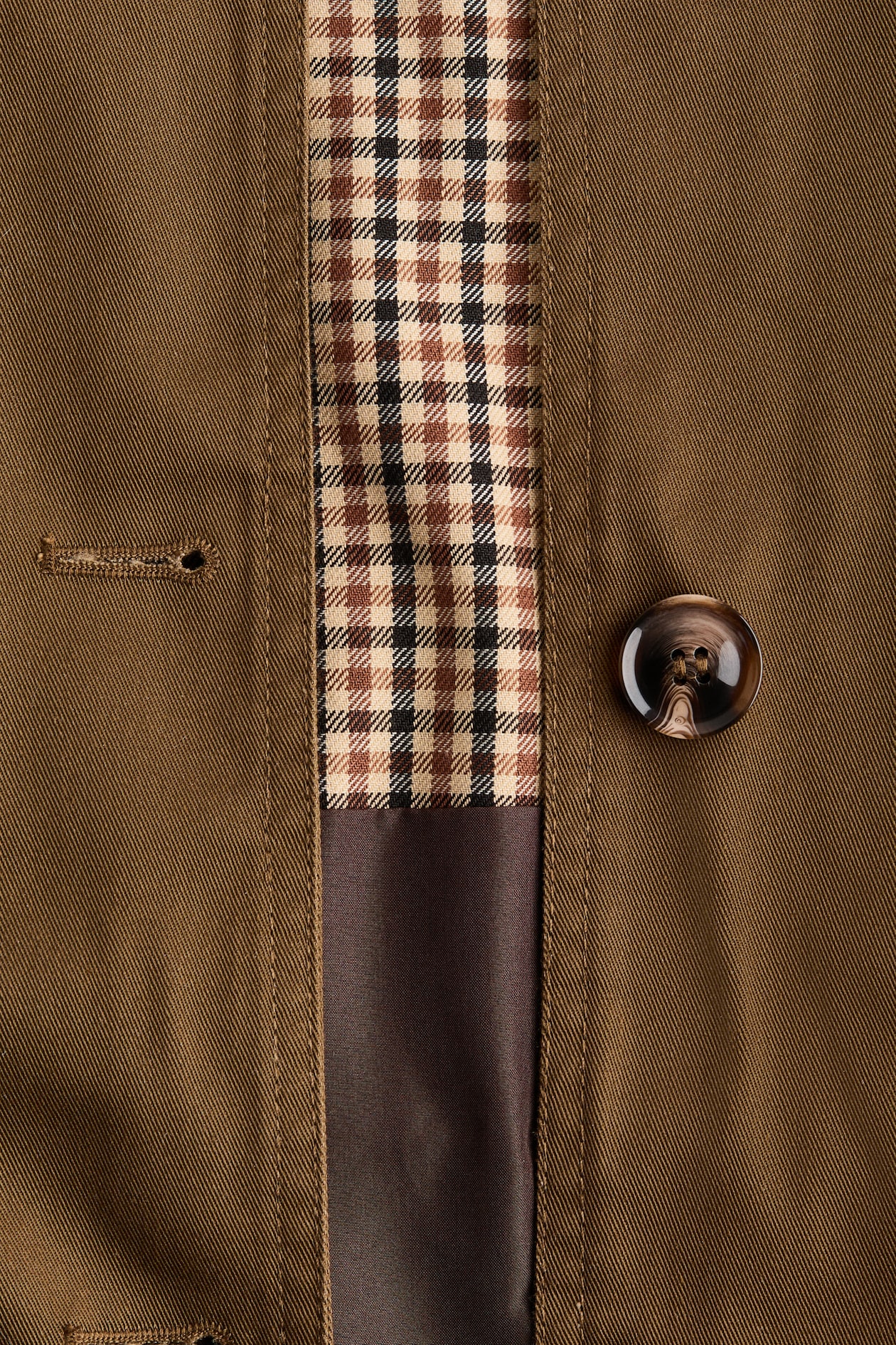 Cape-detail twill jacket - image 4