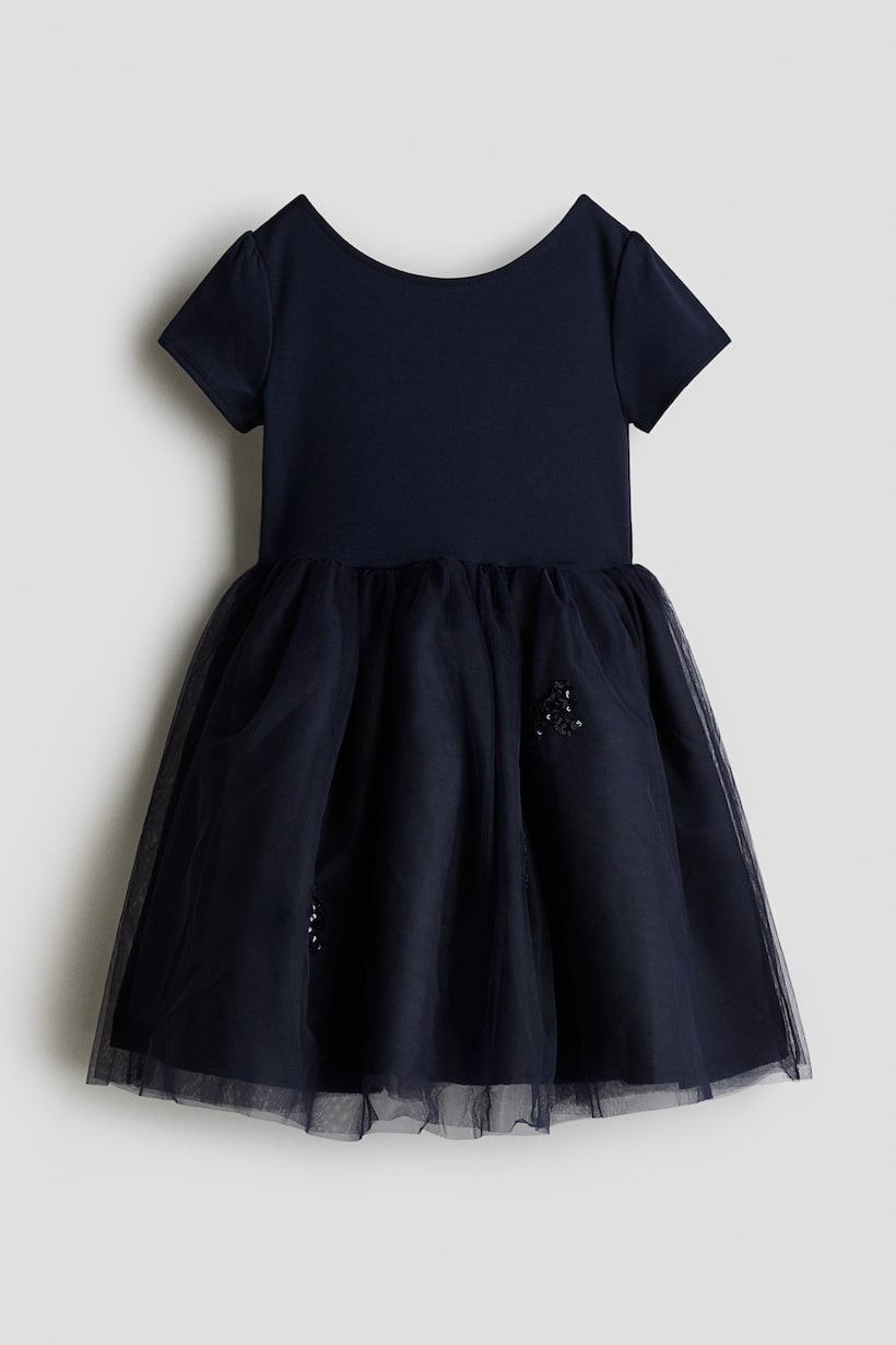 Meisjesfeestjurken Pailetten, Tule Glitter H&M NL
