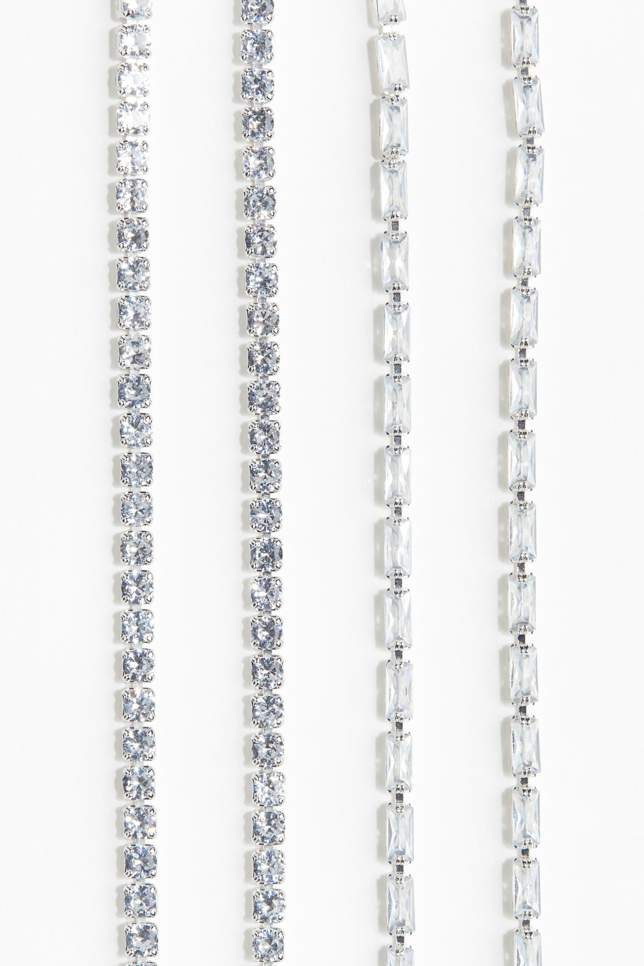 2-Pack Rhinestone Necklaces