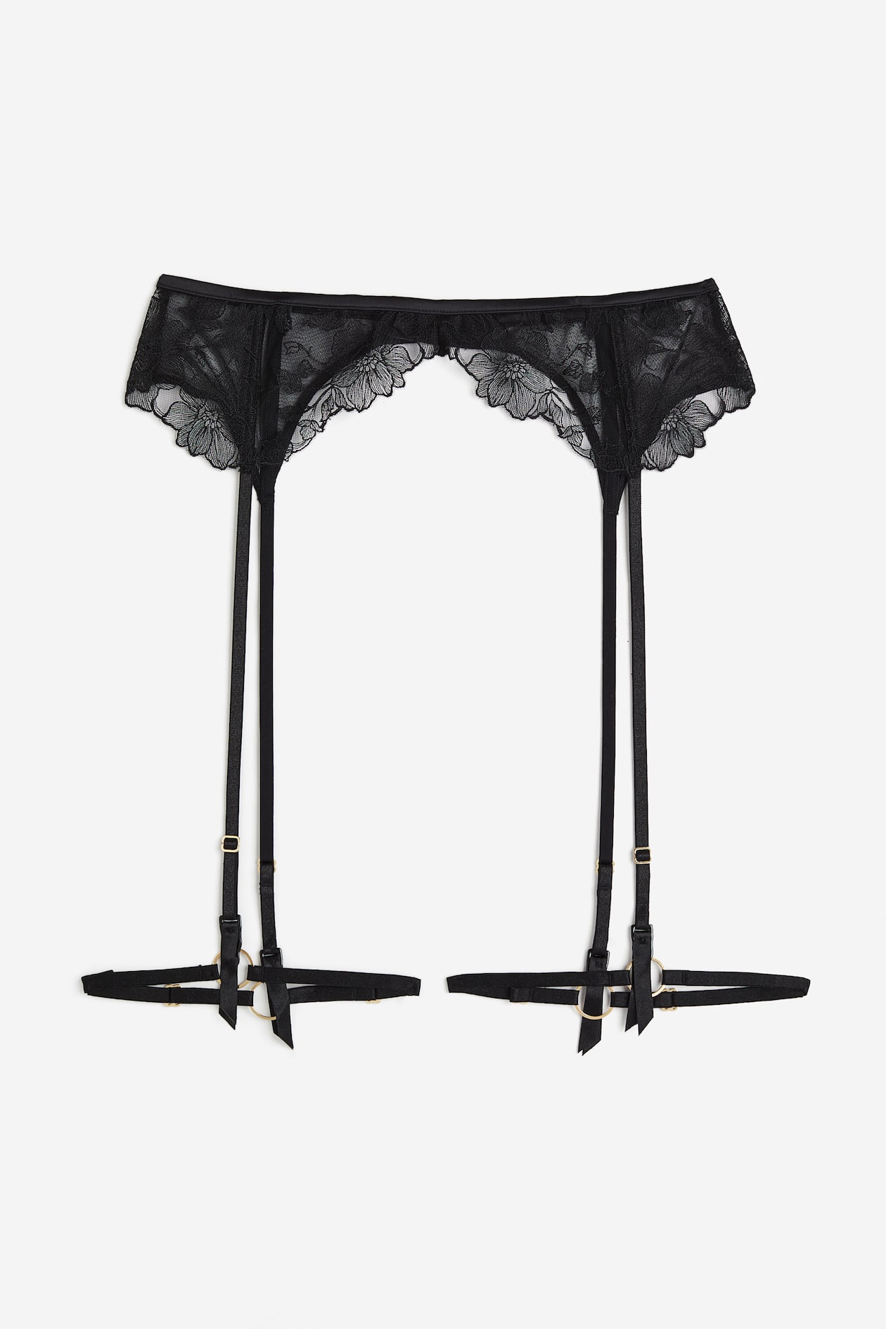 Women's Black Lace Suspender Belt | H&M AU