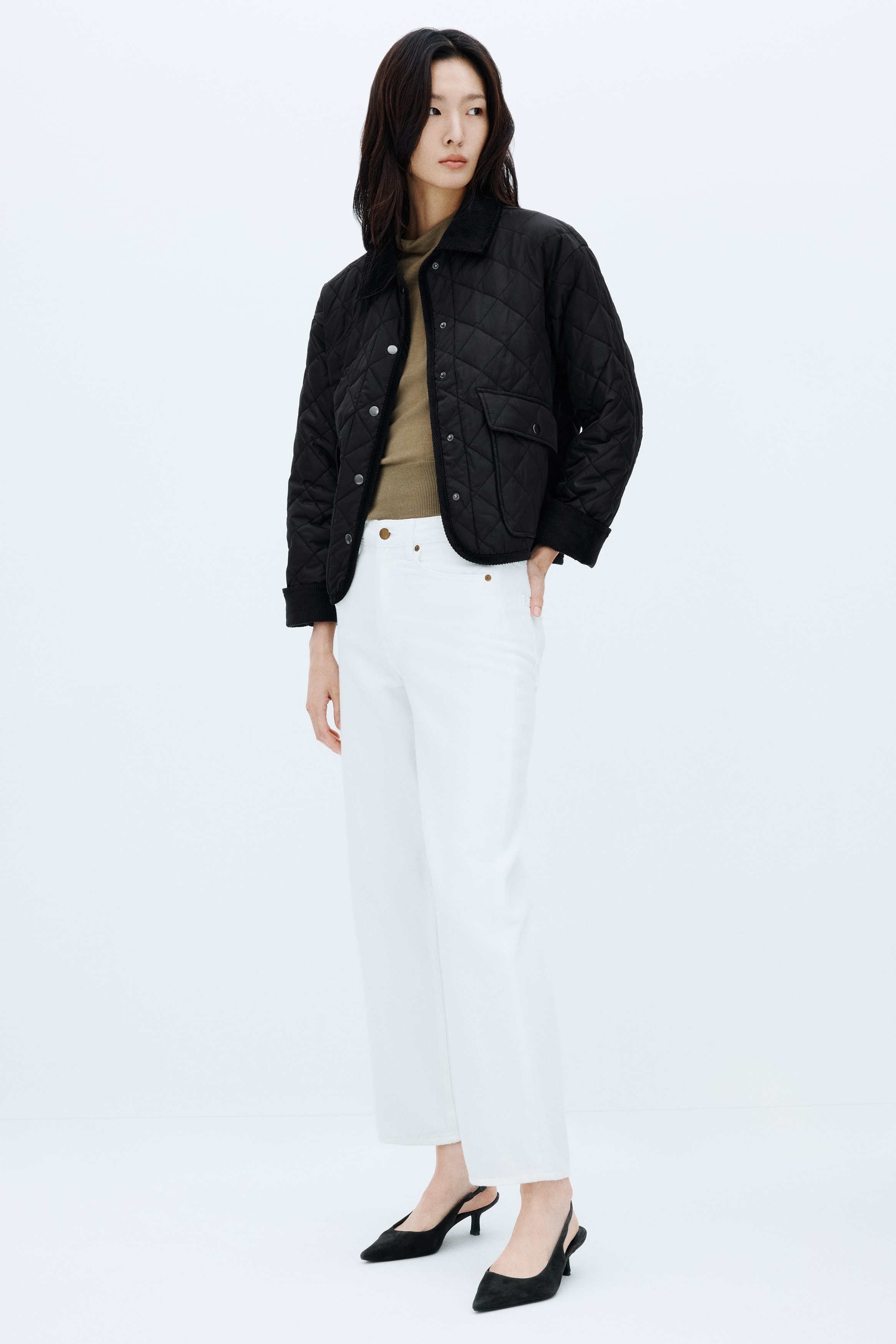 ハーレーレディース、ブラックキルティングジャケットWM キルティングジャケット - ブラック - レディース | H&M JP