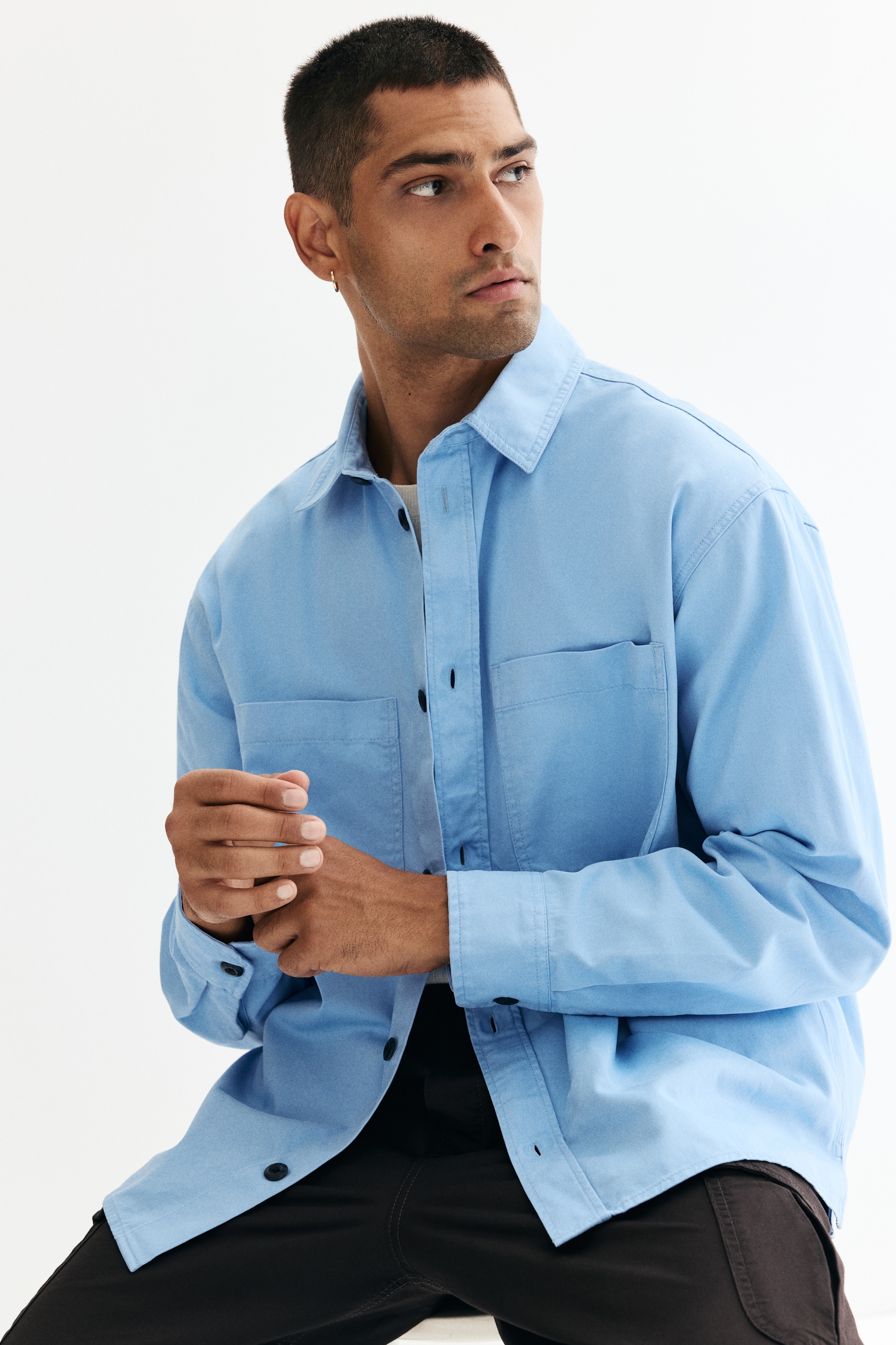Relaxed Fit Twill overshirt