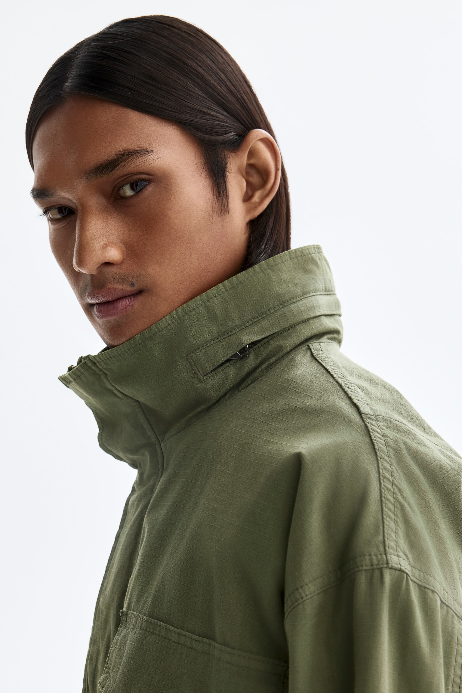 Cargo jacket - Khaki green/Black - 5