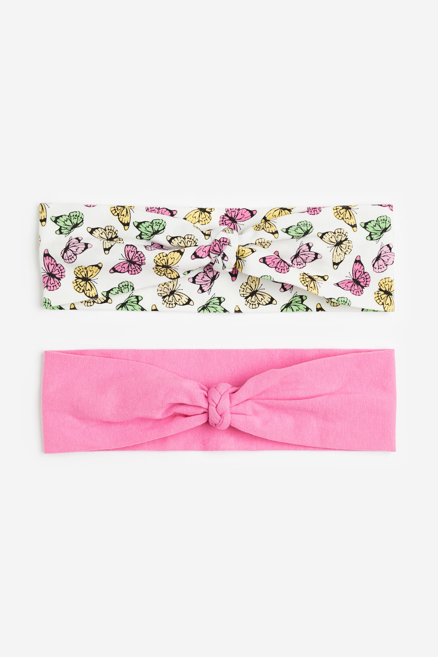 2-pack braid-detail hairband - Pink/Butterflies - 1