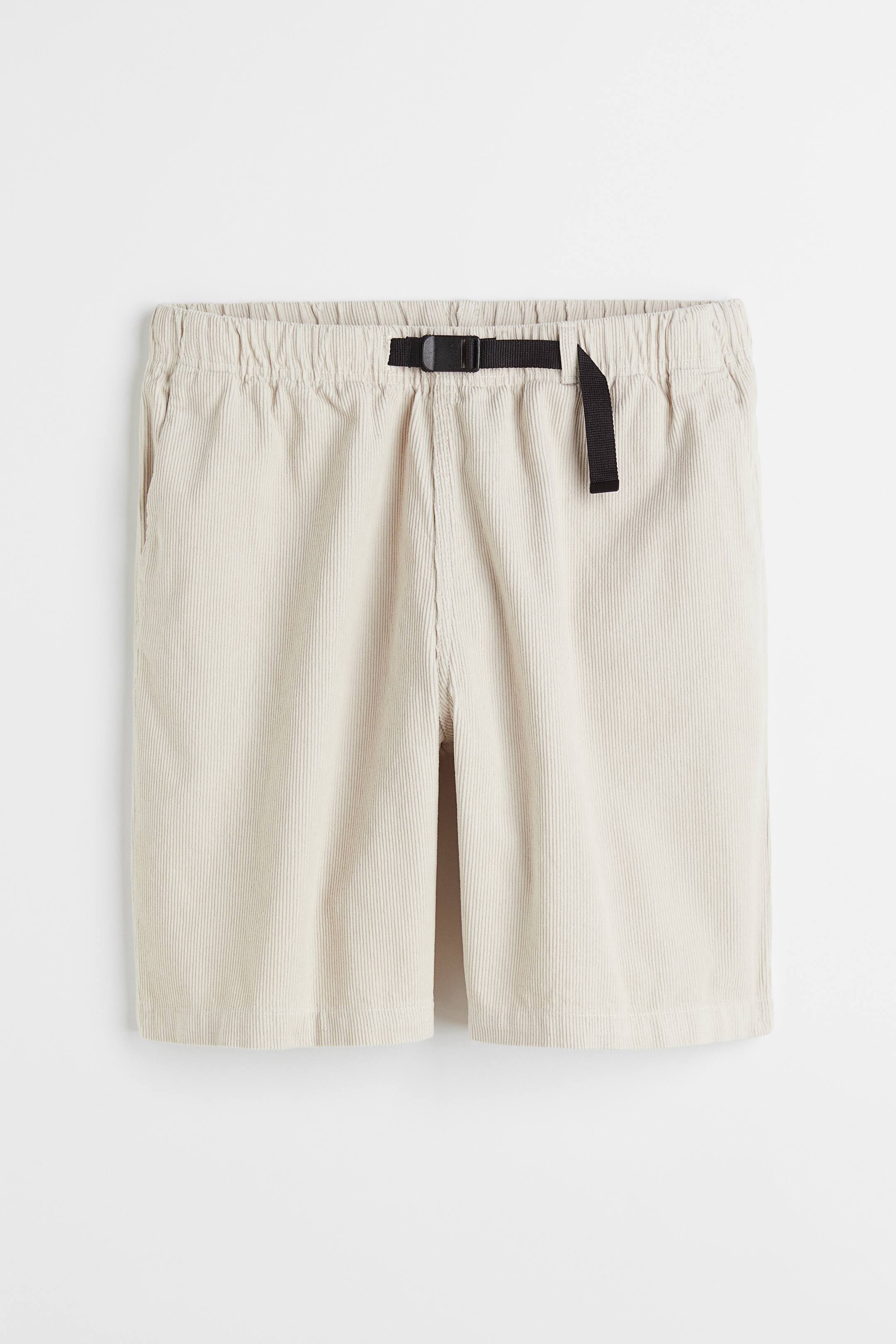 View larger image: Relaxed Fit Corduroy shorts - Light beige - Men | H&M 1