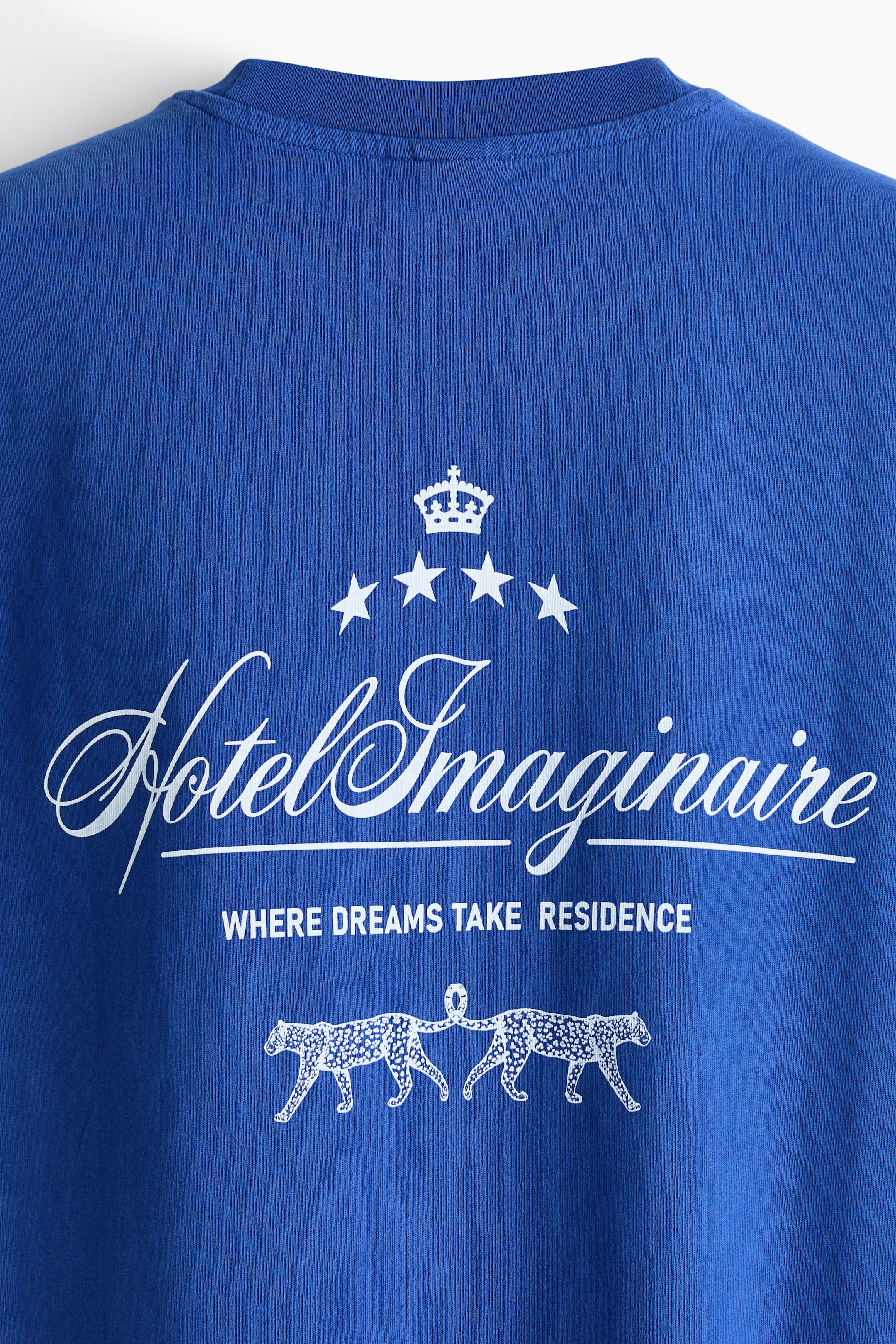 T-shirt imprimé décontracté en coton